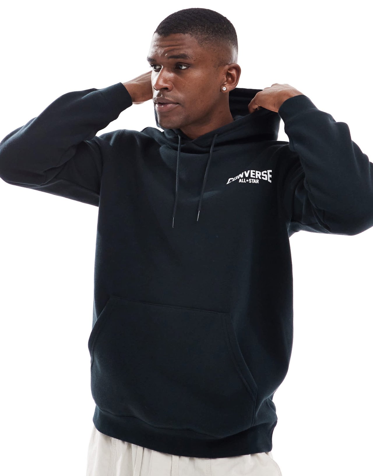 Converse Retro Chuck graphic hoodie in black - ASOS Sample Sale EU Store