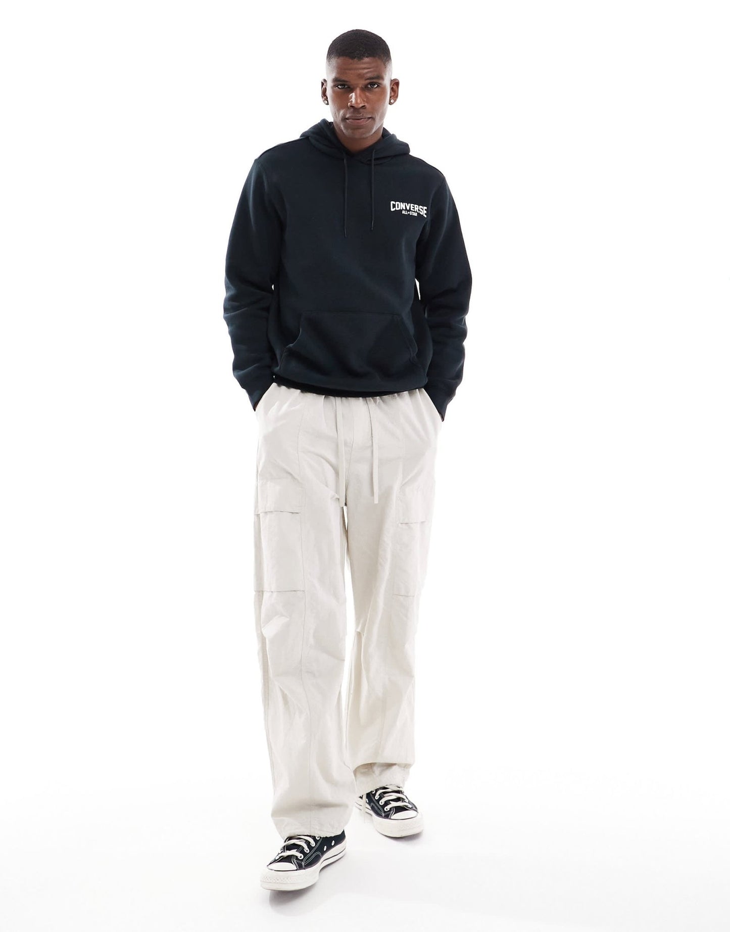 Converse Retro Chuck graphic hoodie in black - ASOS Sample Sale EU Store