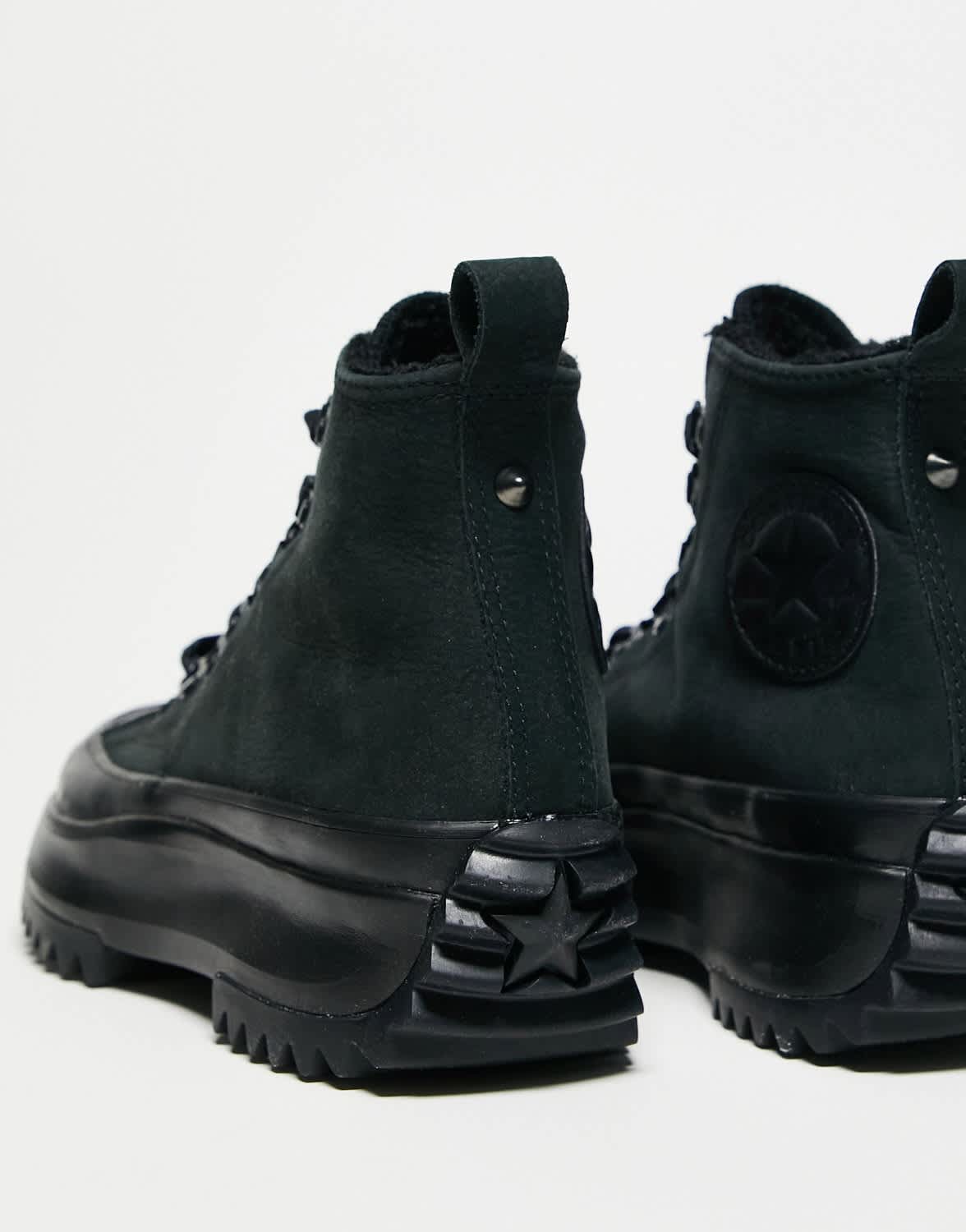 Converse Run Star Hike Hi trainers with hiking detail in triple black - ASOS Sample Sale EU Store