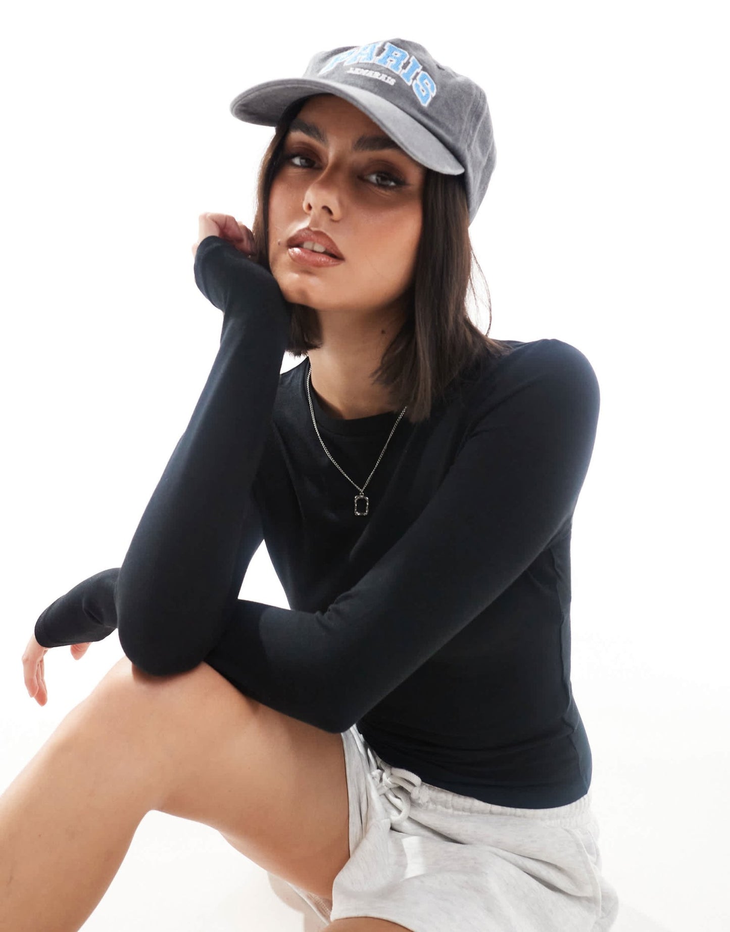 Cotton On all day crew neck long sleeve top in black - ASOS Sample Sale EU Store
