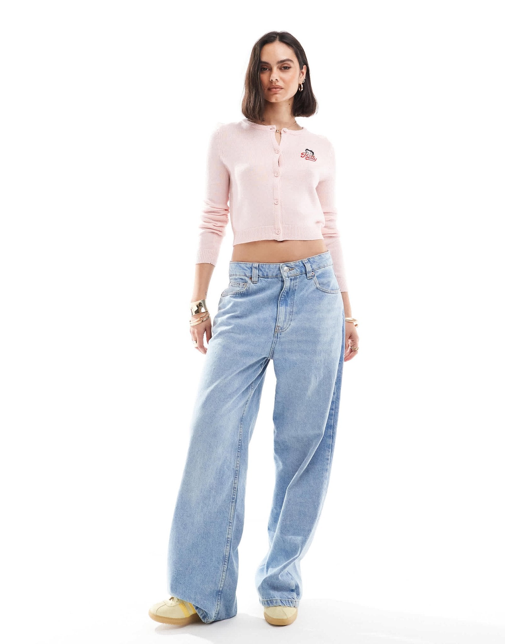 Cotton On Betty Boop fitted cable knit cardigan - ASOS Sample Sale EU Store