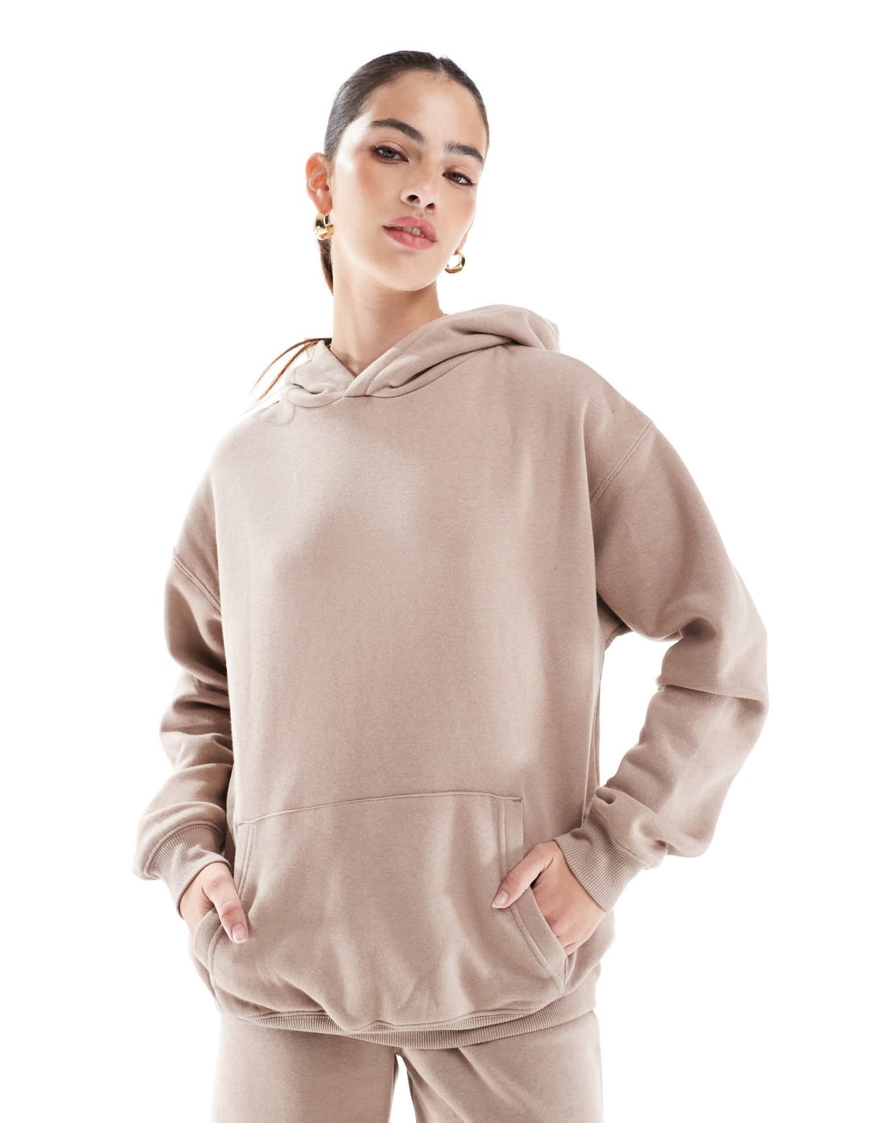 Cotton On classic fleece hoodie in mocha co - ord - ASOS Sample Sale EU Store