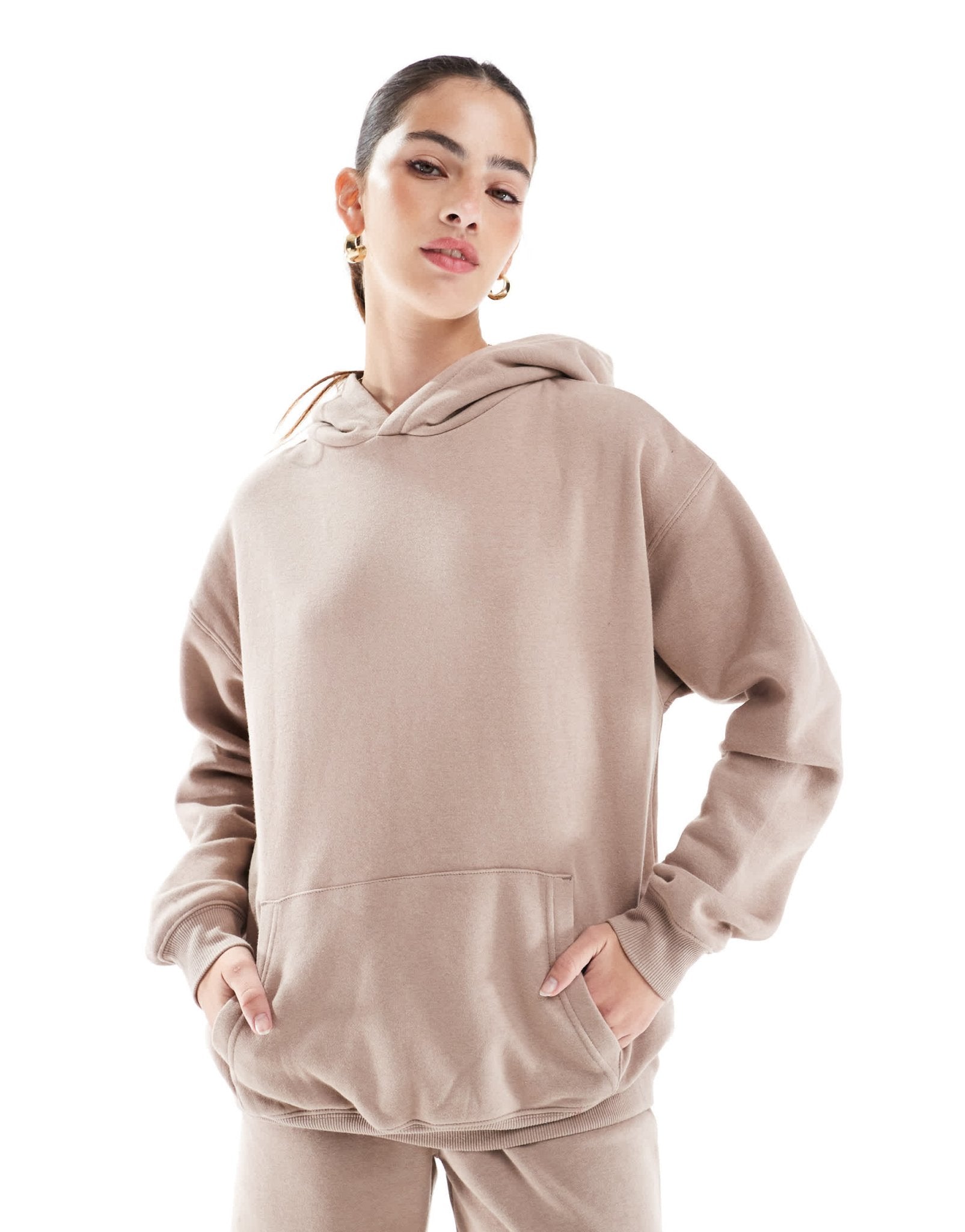 Cotton On classic fleece hoodie in mocha co - ord - ASOS Sample Sale EU Store