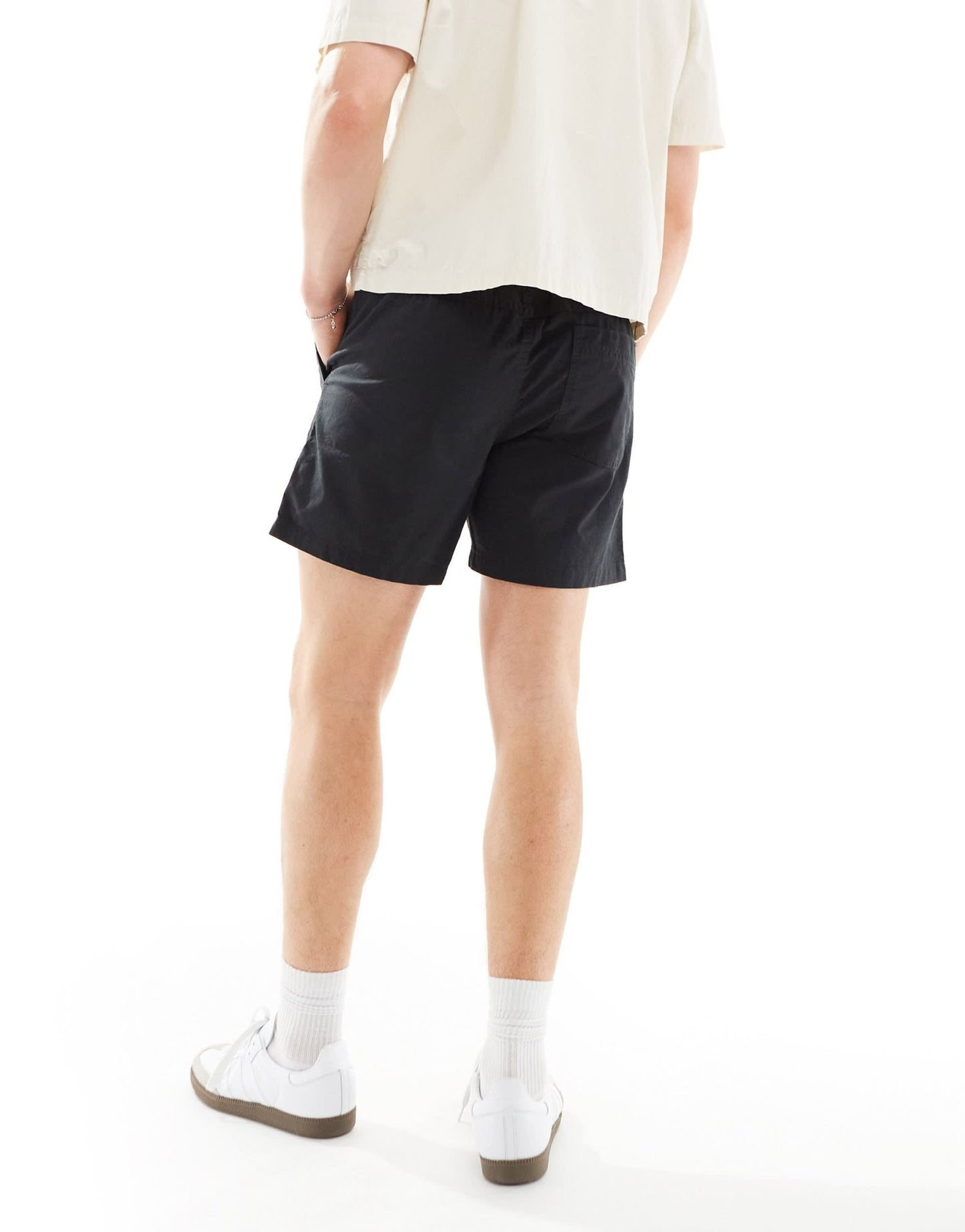 Cotton On easy short in black with drawstring waist - ASOS Sample Sale EU Store