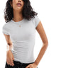 T-shirt girocollo in jersey Cotton On grigia