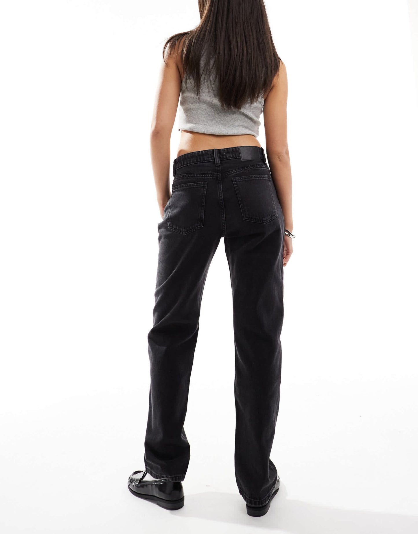 Cotton On original straight leg jeans in graphite black denim - ASOS Sample Sale EU Store