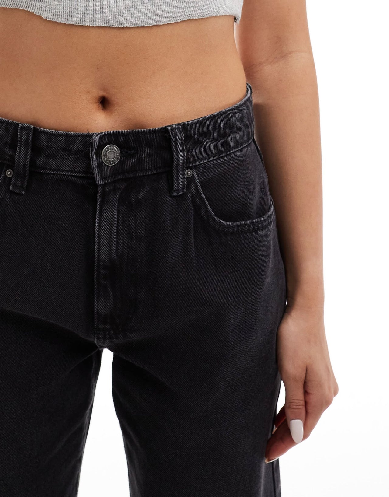 Cotton On original straight leg jeans in graphite black denim - ASOS Sample Sale EU Store