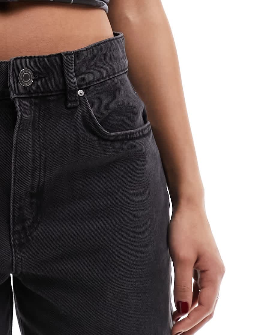 Cotton On super baggy denim longline shorts in graphite - ASOS Sample Sale EU Store