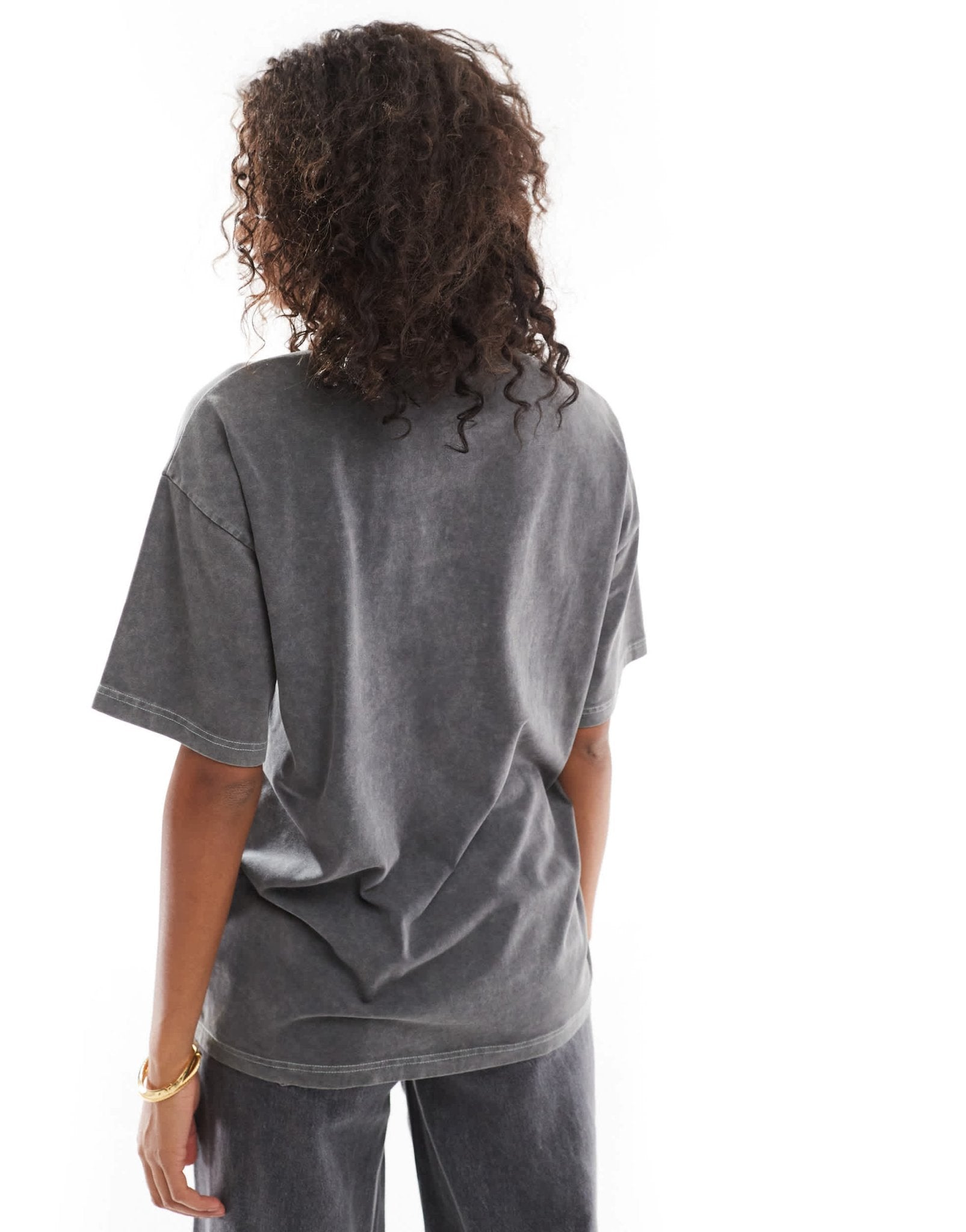 Daisy Street honda racing t-shirt in washed grey - ASOS Sample Sale EU Store