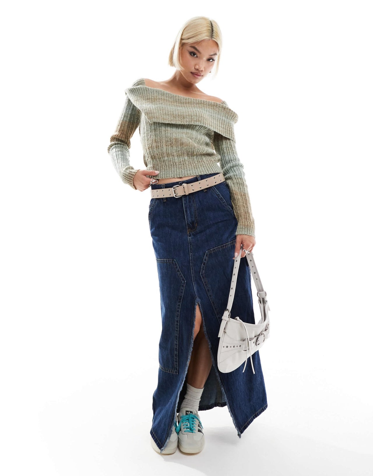 Daisy Street off shoulder space knit jumper - ASOS Sample Sale EU Store