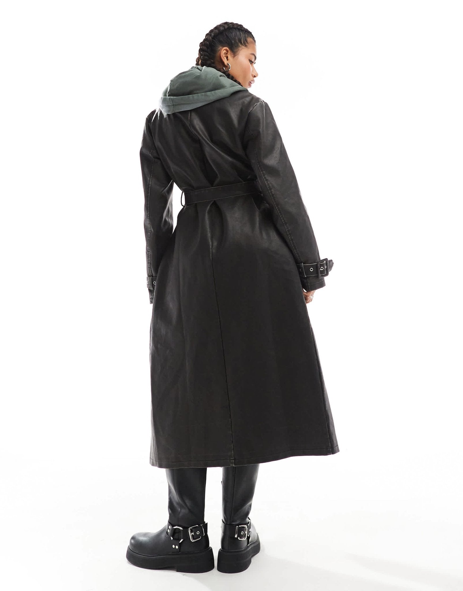 Daisy Street soft PU washed trenchcoat - ASOS Sample Sale EU Store