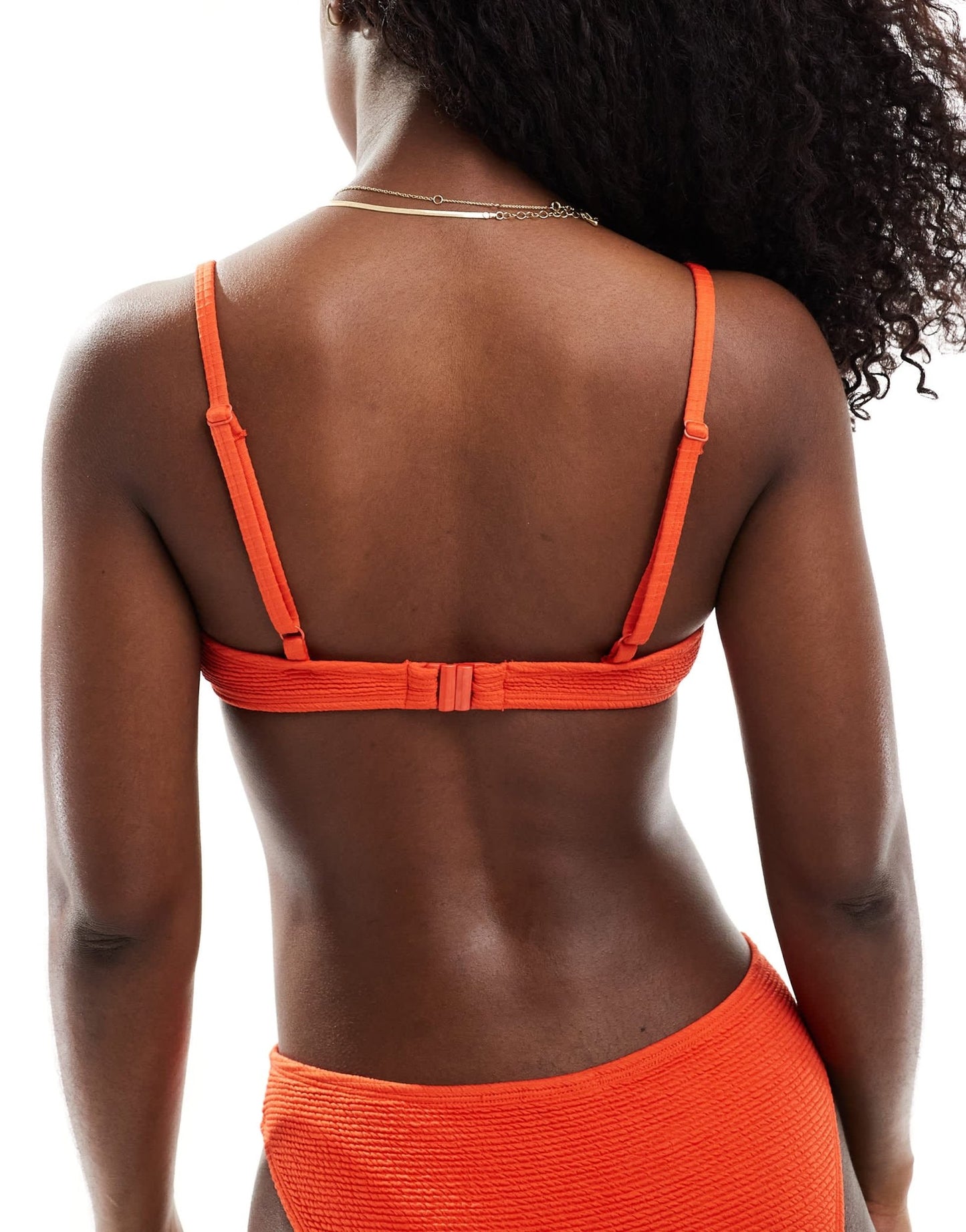 Daisy Street underwired cupped bikini top co - ord in red crinkle - ASOS Sample Sale EU Store