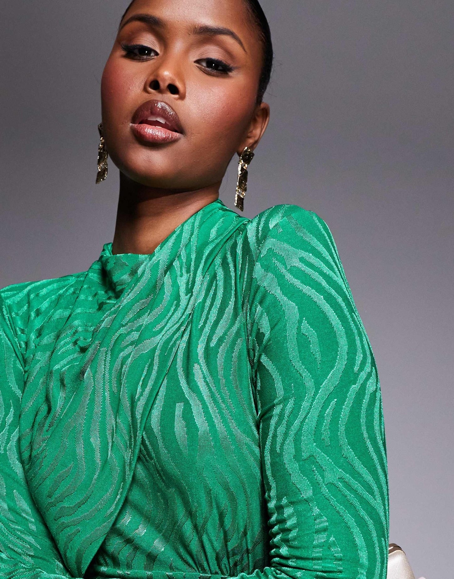 Daska high neck maxi dress in bright green - ASOS Sample Sale EU Store