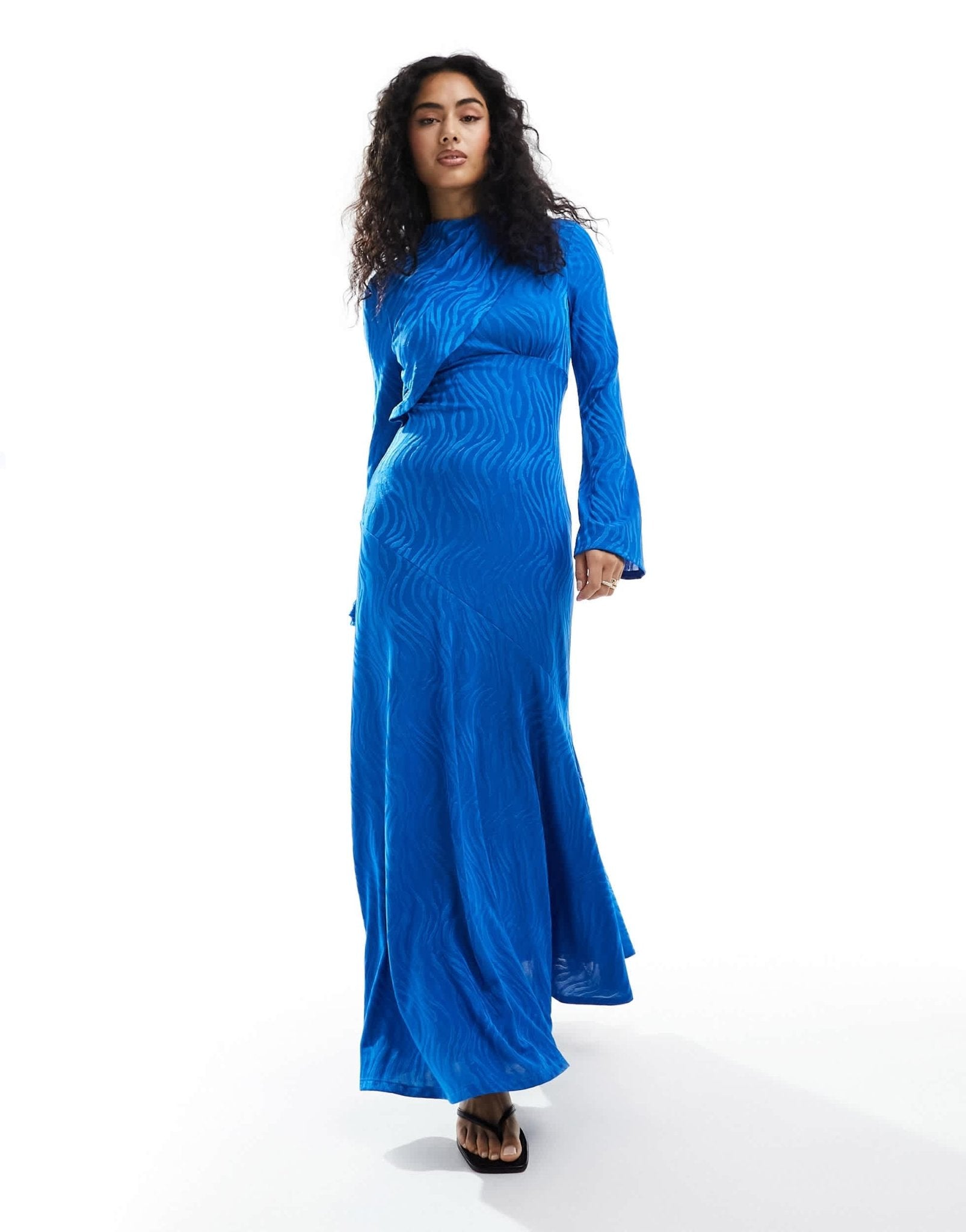 Daska high neck maxi dress in cobalt - ASOS Sample Sale EU Store