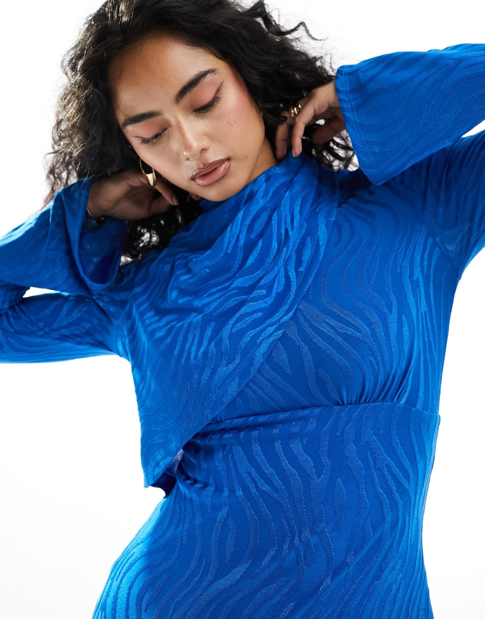 Daska high neck maxi dress in cobalt - ASOS Sample Sale EU Store