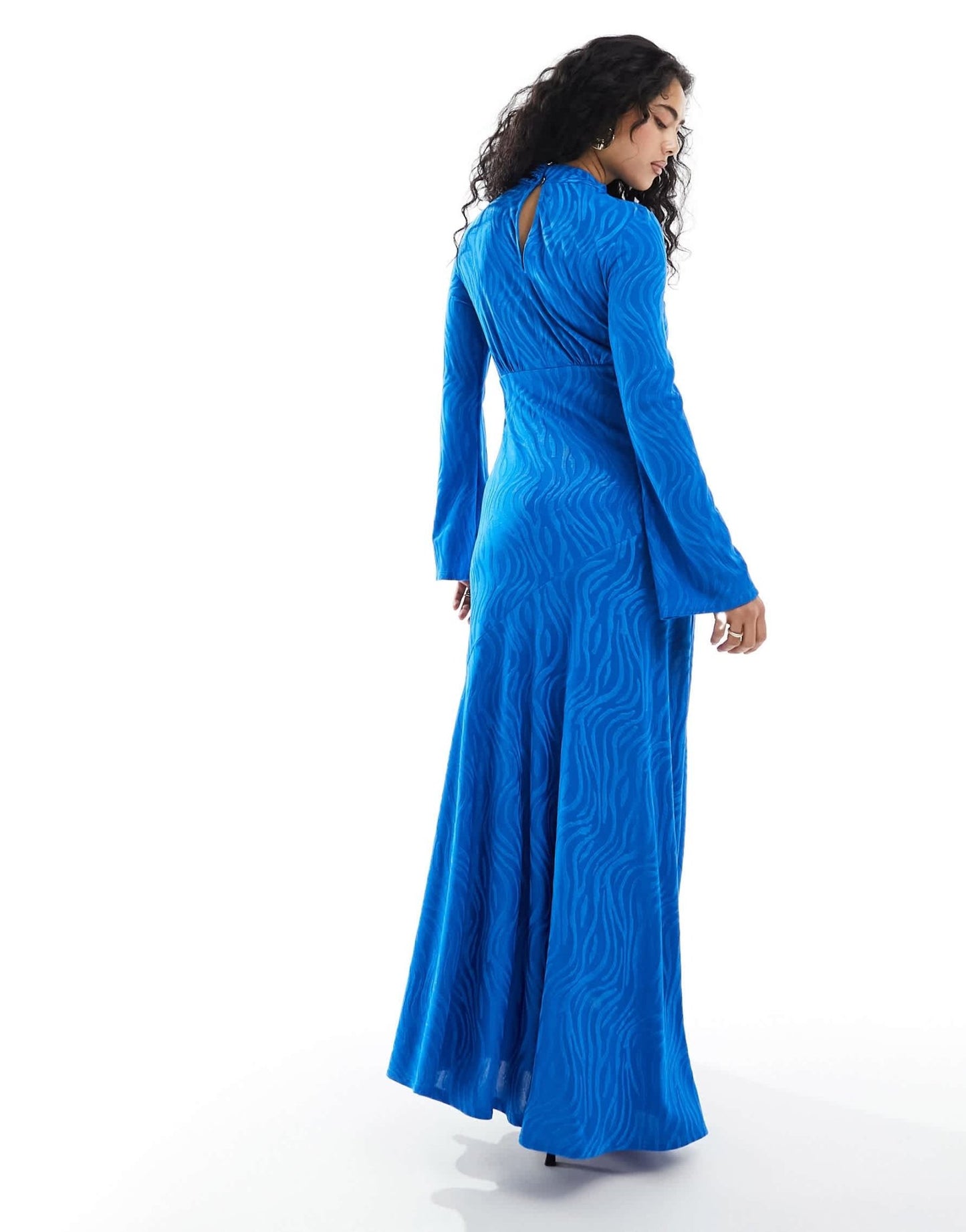 Daska high neck maxi dress in cobalt - ASOS Sample Sale EU Store