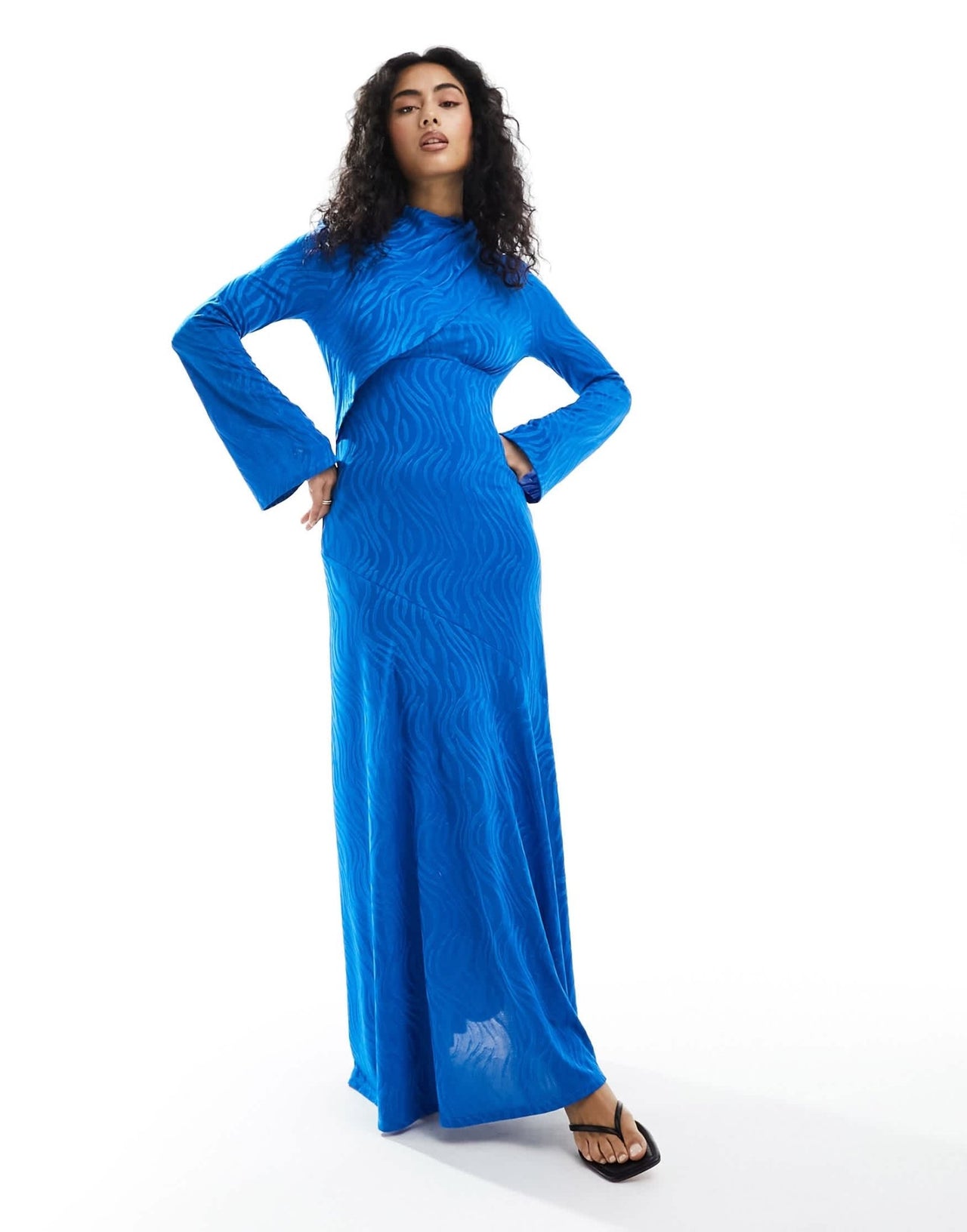 Daska high neck maxi dress in cobalt - ASOS Sample Sale EU Store