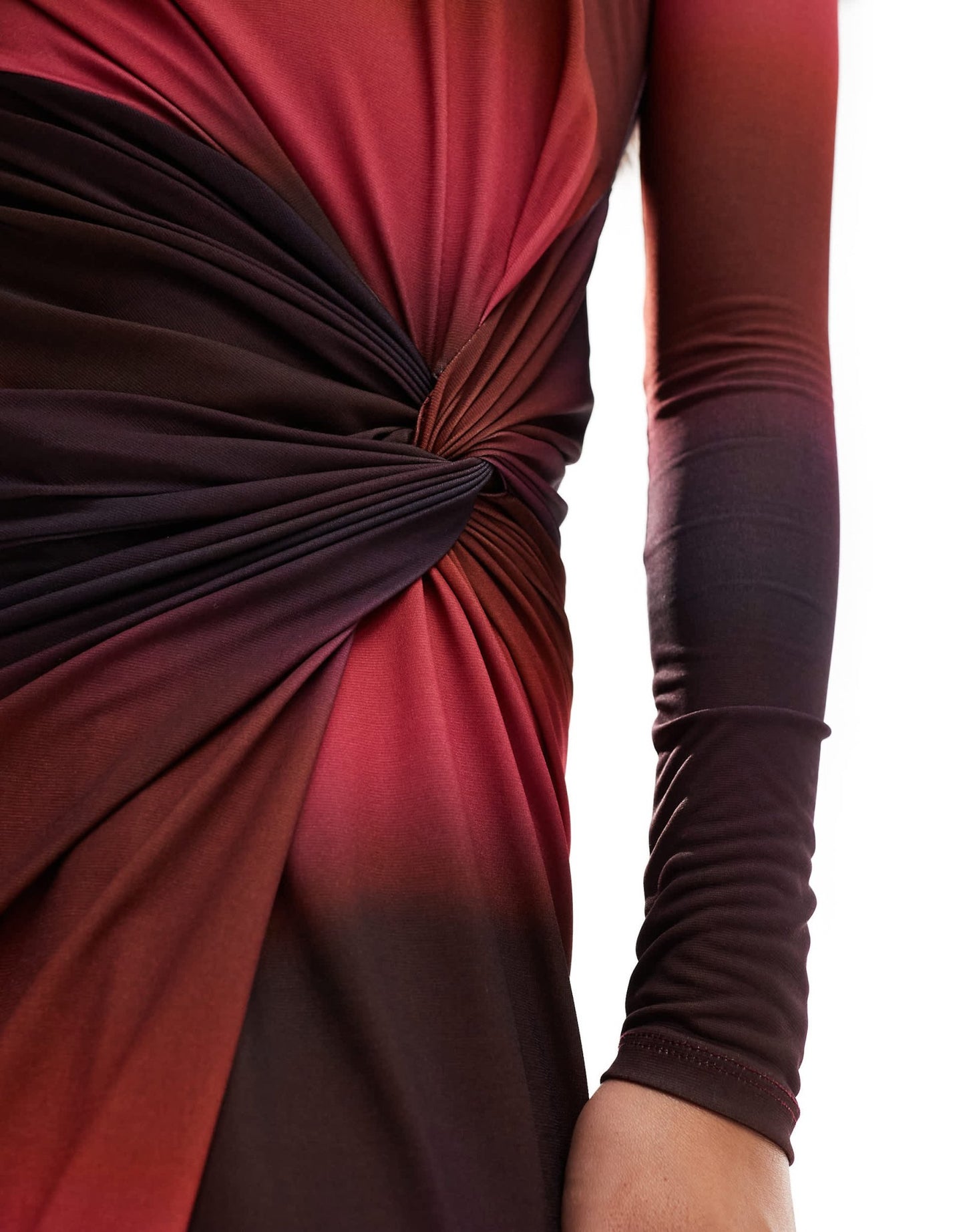 Daska high neck maxi dress in dark ombre print - ASOS Sample Sale EU Store