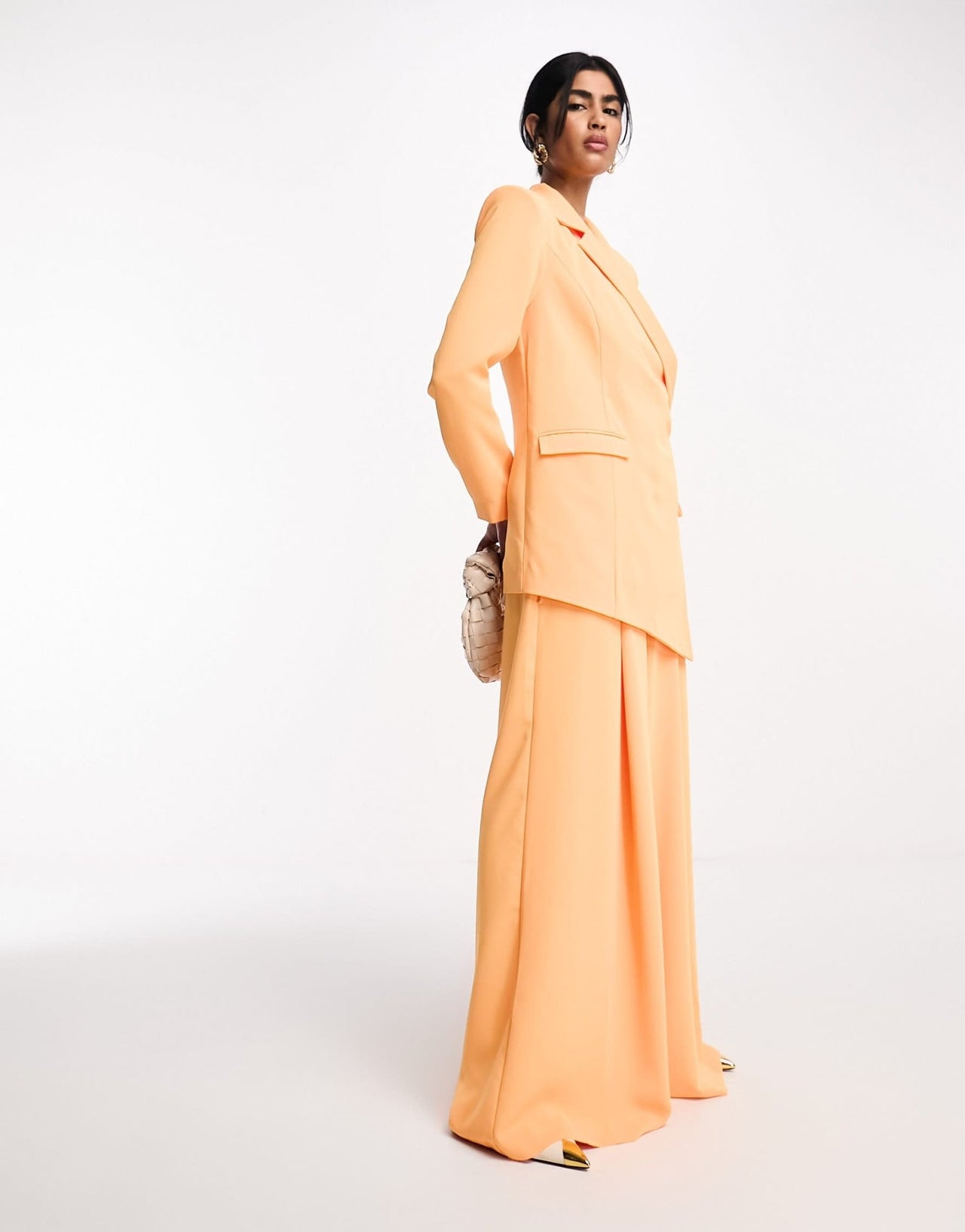 Daska wrap tie blazer co - ord in bright orange - ASOS Sample Sale EU Store