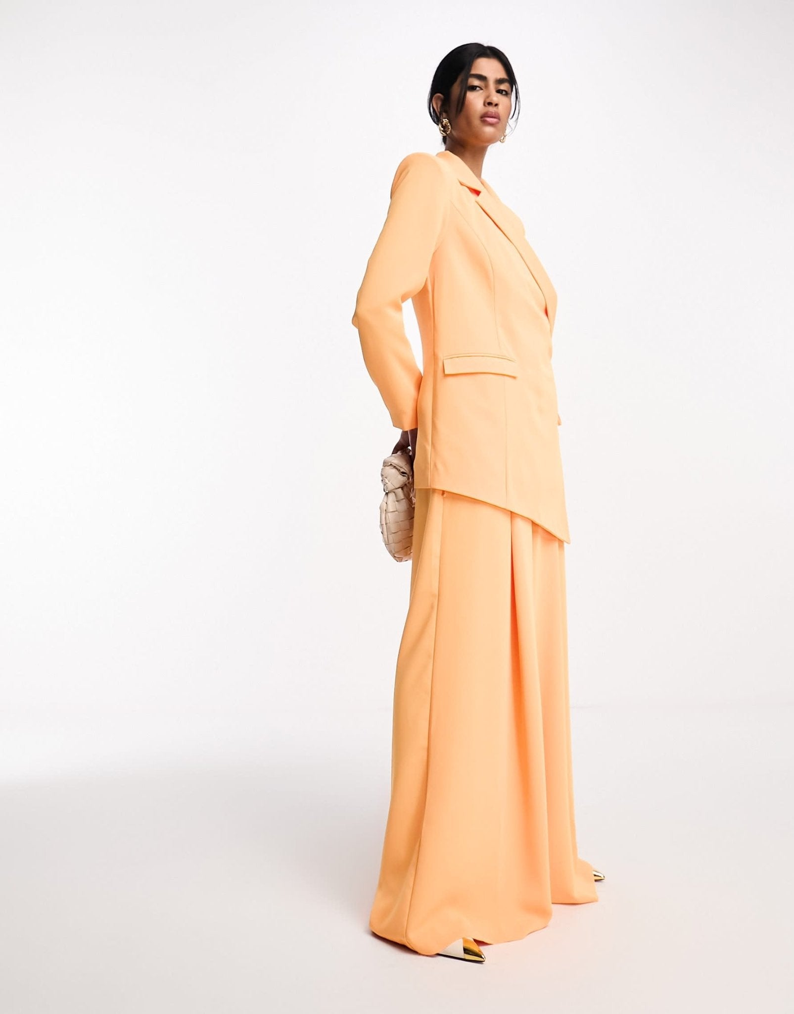 Daska wrap tie blazer co - ord in bright orange - ASOS Sample Sale EU Store