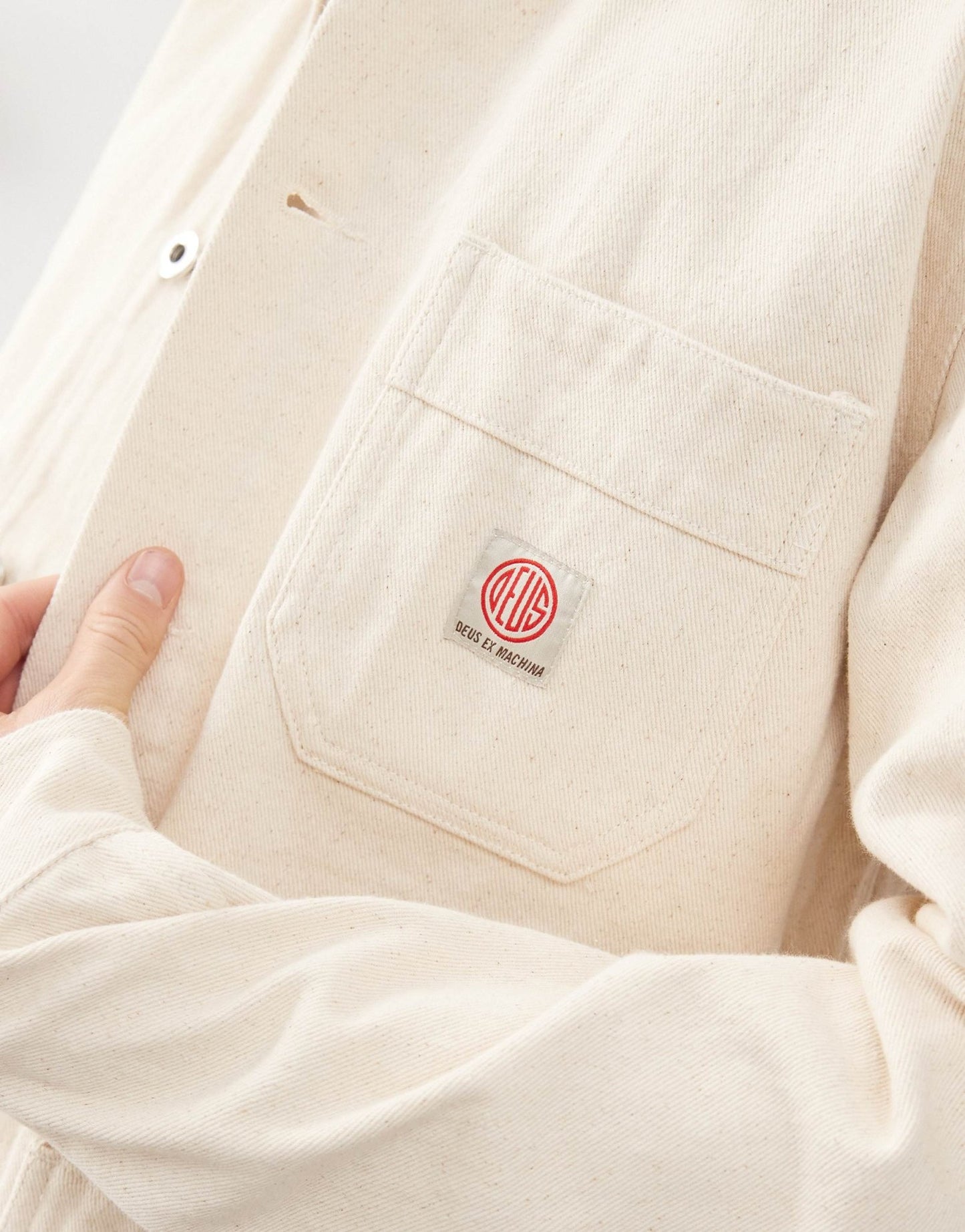 Deus Ex Machina hank denim shore jacket in natural - ASOS Sample Sale EU Store