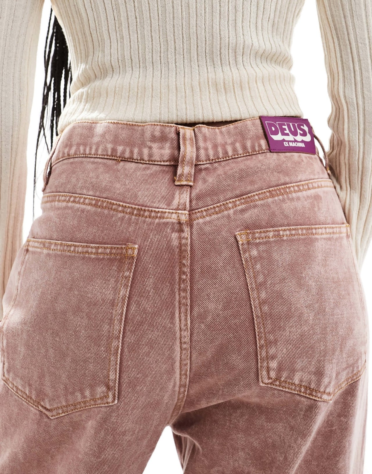 Deus Ex Machina X ASOS exclusive wide leg denim jeans in dirty wash - ASOS Sample Sale EU Store