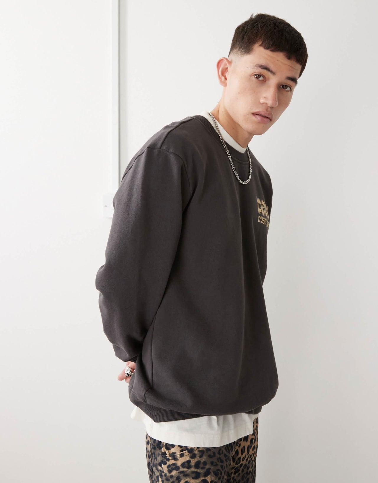 Deus Exx Machina rinse wash graphic sweatshirt in black - ASOS Sample Sale EU Store