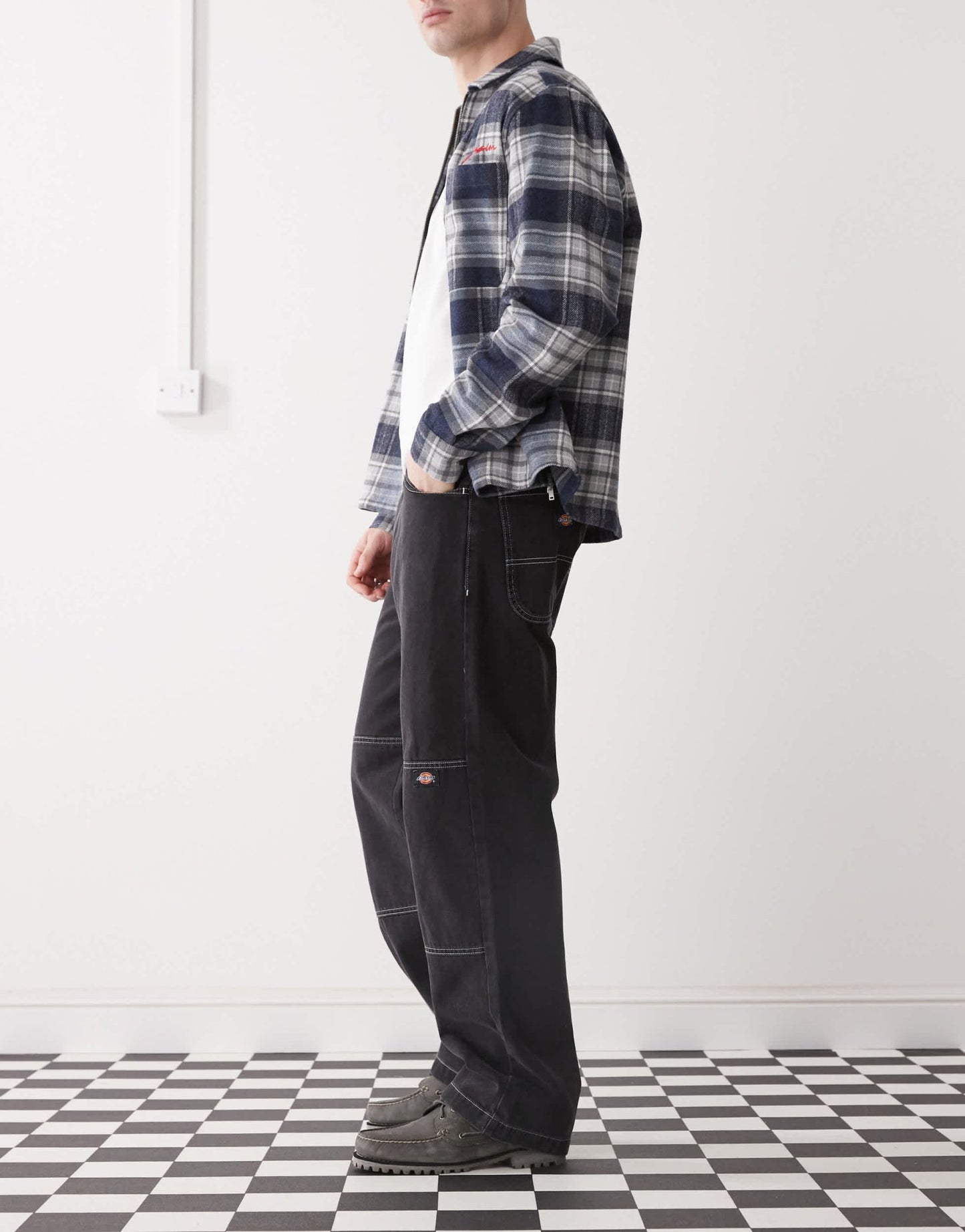 Dickies double knee baggy denim jeans in washed black - ASOS Sample Sale EU Store