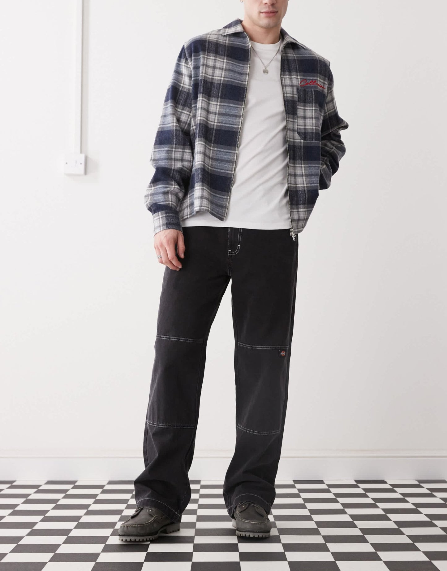 Dickies double knee baggy denim jeans in washed black - ASOS Sample Sale EU Store