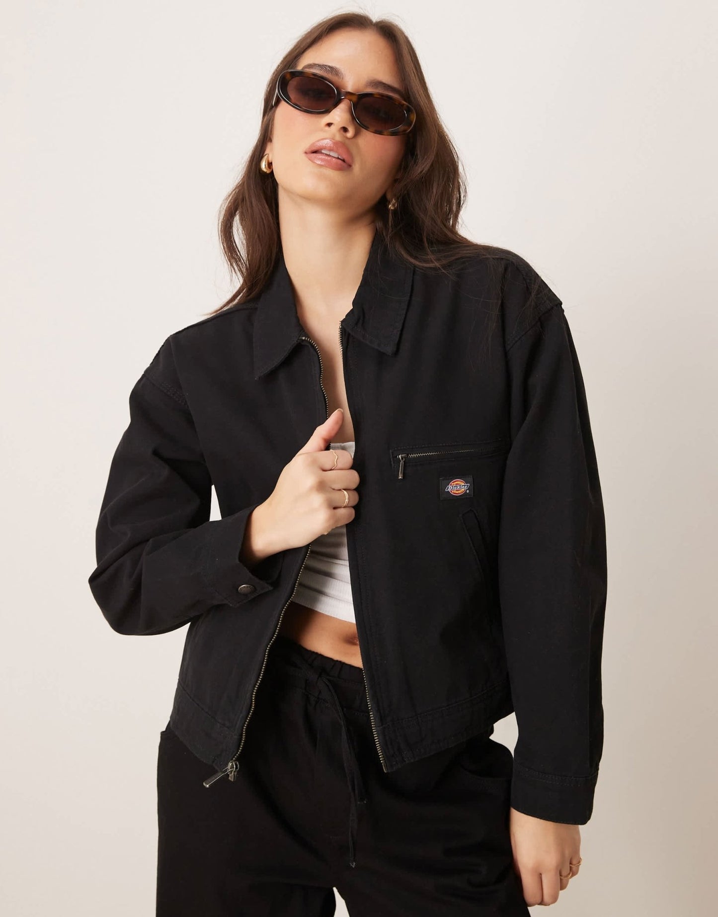 Dickies duck canvas jacket in black - ASOS Sample Sale EU Store