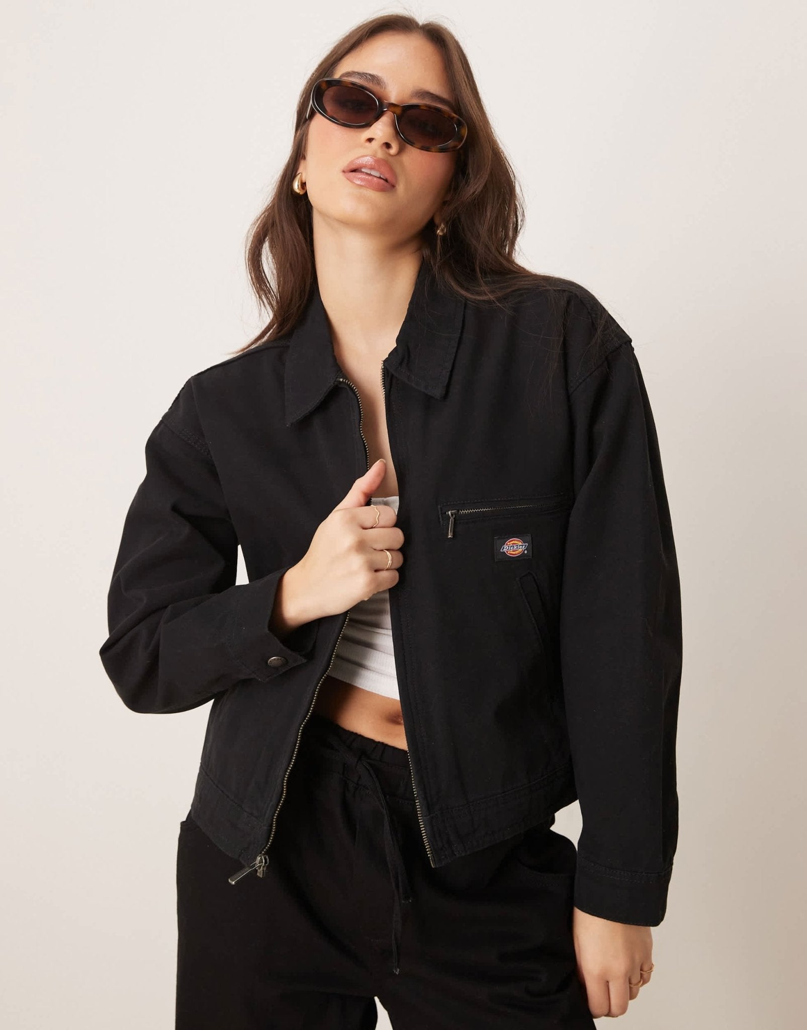 Dickies duck canvas jacket in black - ASOS Sample Sale EU Store