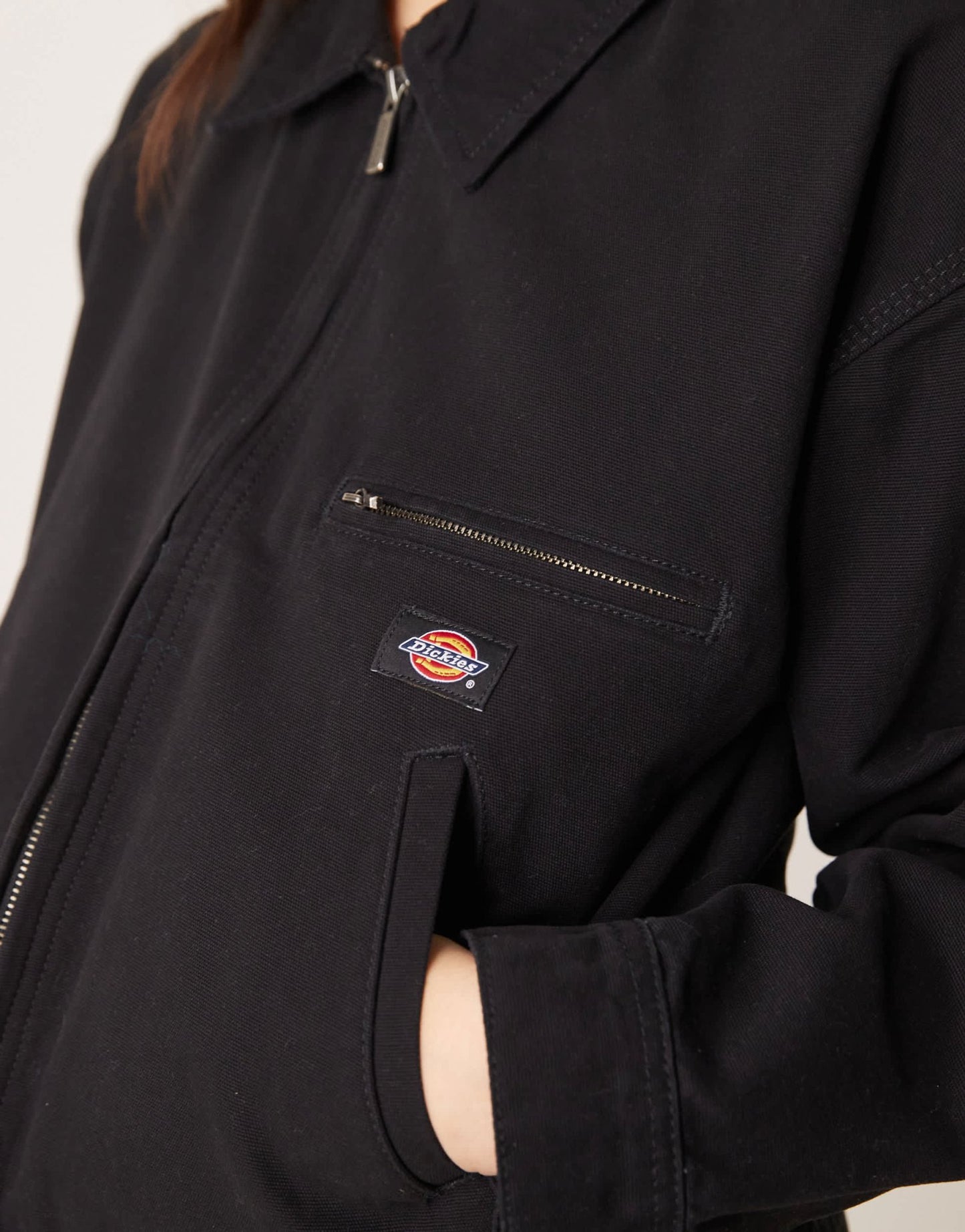 Dickies duck canvas jacket in black - ASOS Sample Sale EU Store