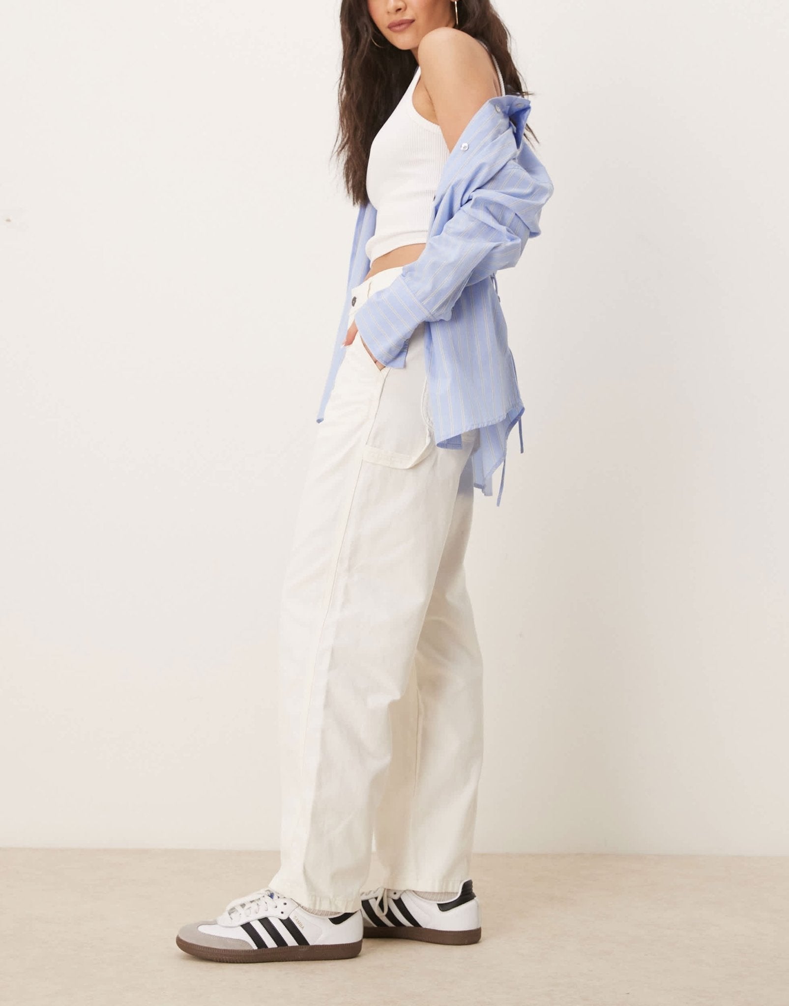 Dickies duck canvas trousers in washed off white - ASOS Sample Sale EU Store