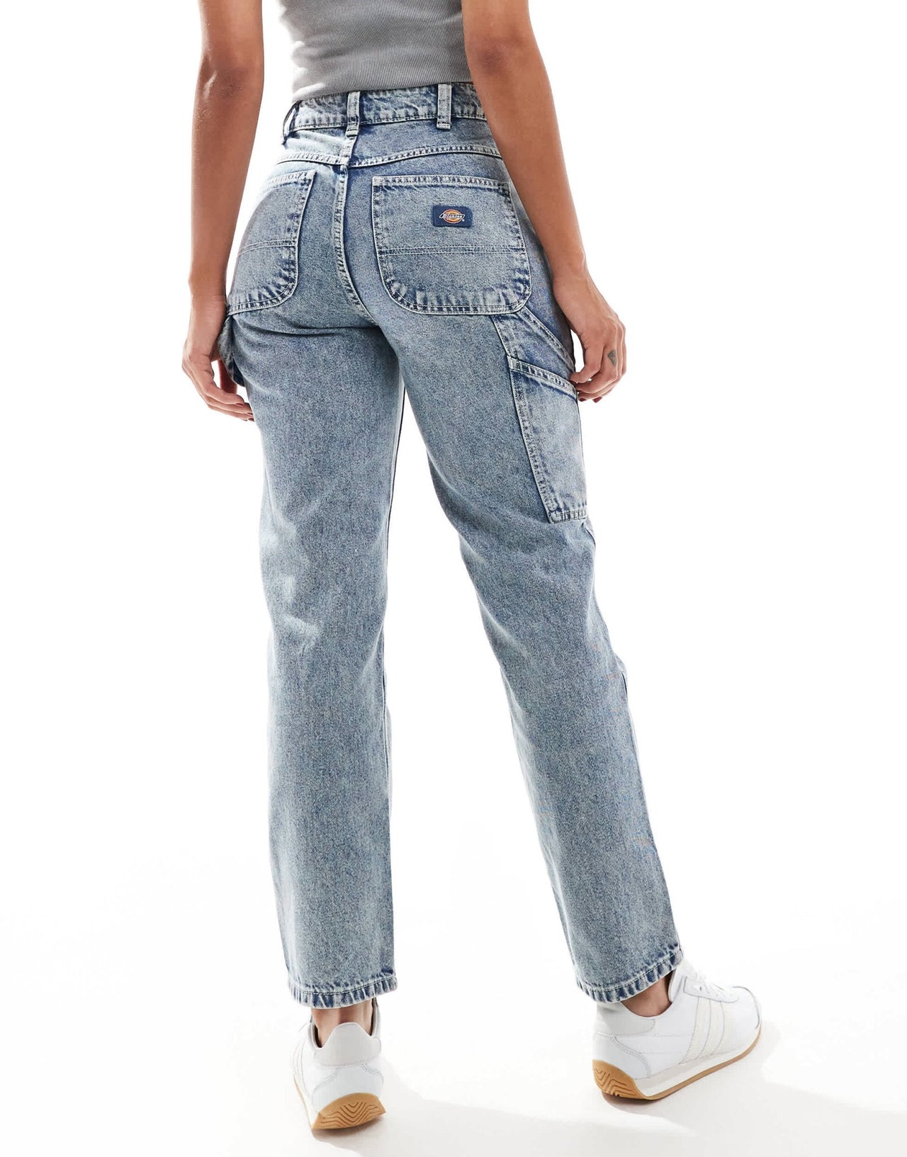 Dickies ellendale straight fit denim jeans in blue marble wash - ASOS Sample Sale EU Store