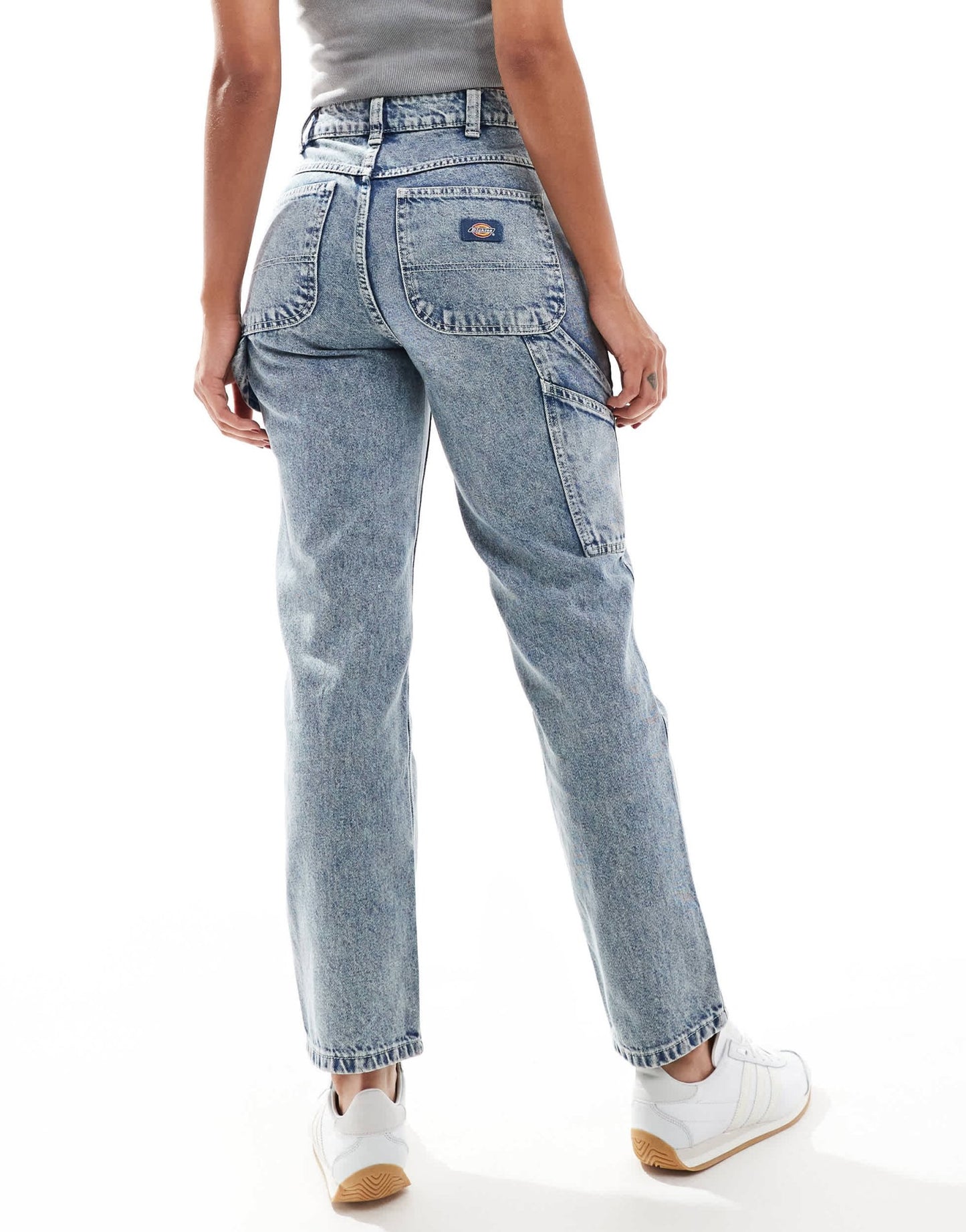Dickies ellendale straight fit denim jeans in blue marble wash - ASOS Sample Sale EU Store