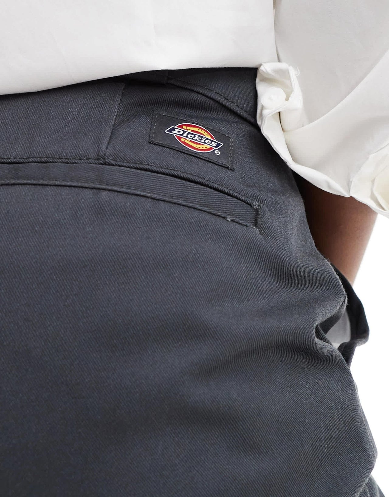 Dickies grove hill wide leg trousers in dark grey - exclusive to asos - ASOS Sample Sale EU Store