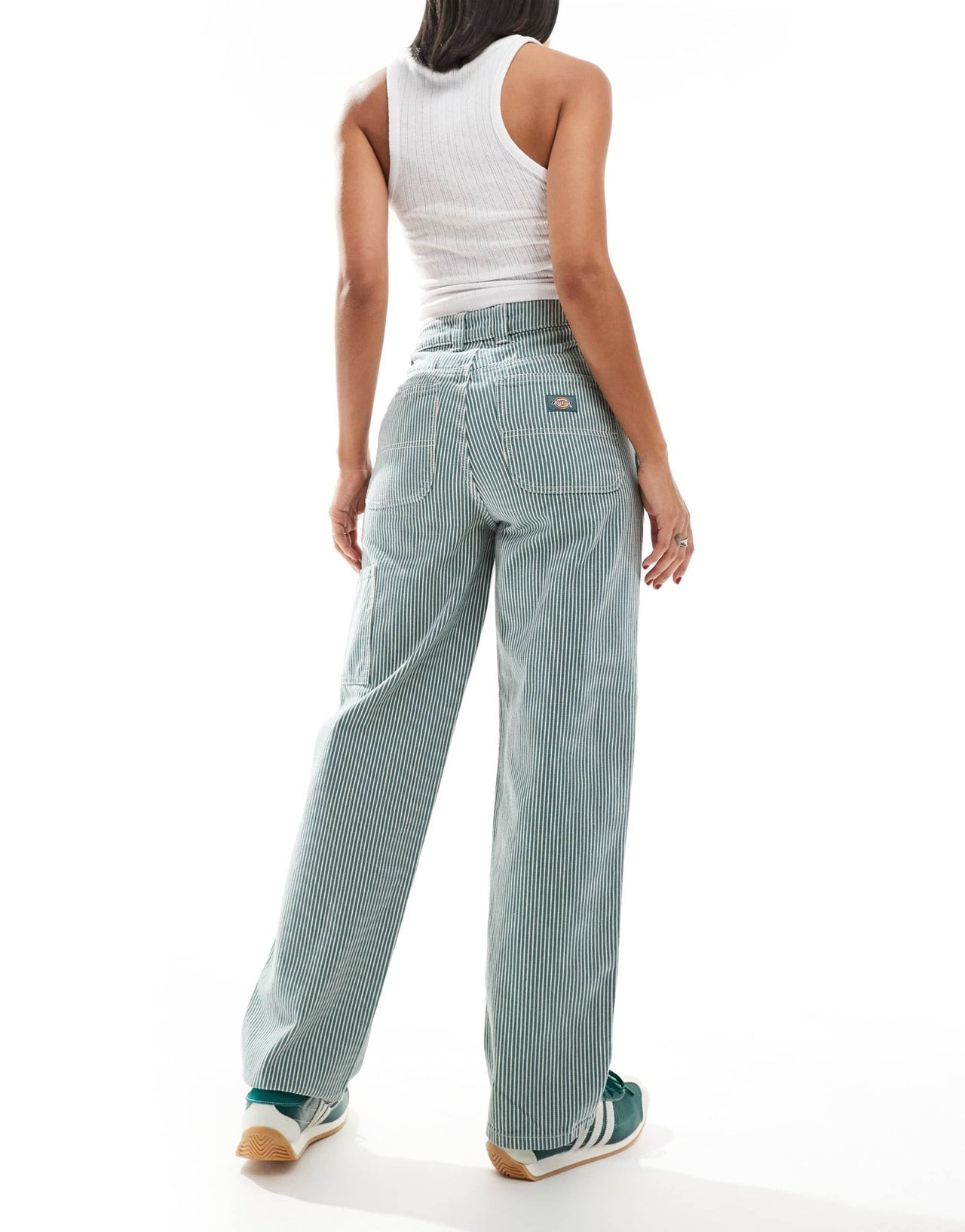 Dickies hickory striped trousers in dark green - ASOS Sample Sale EU Store