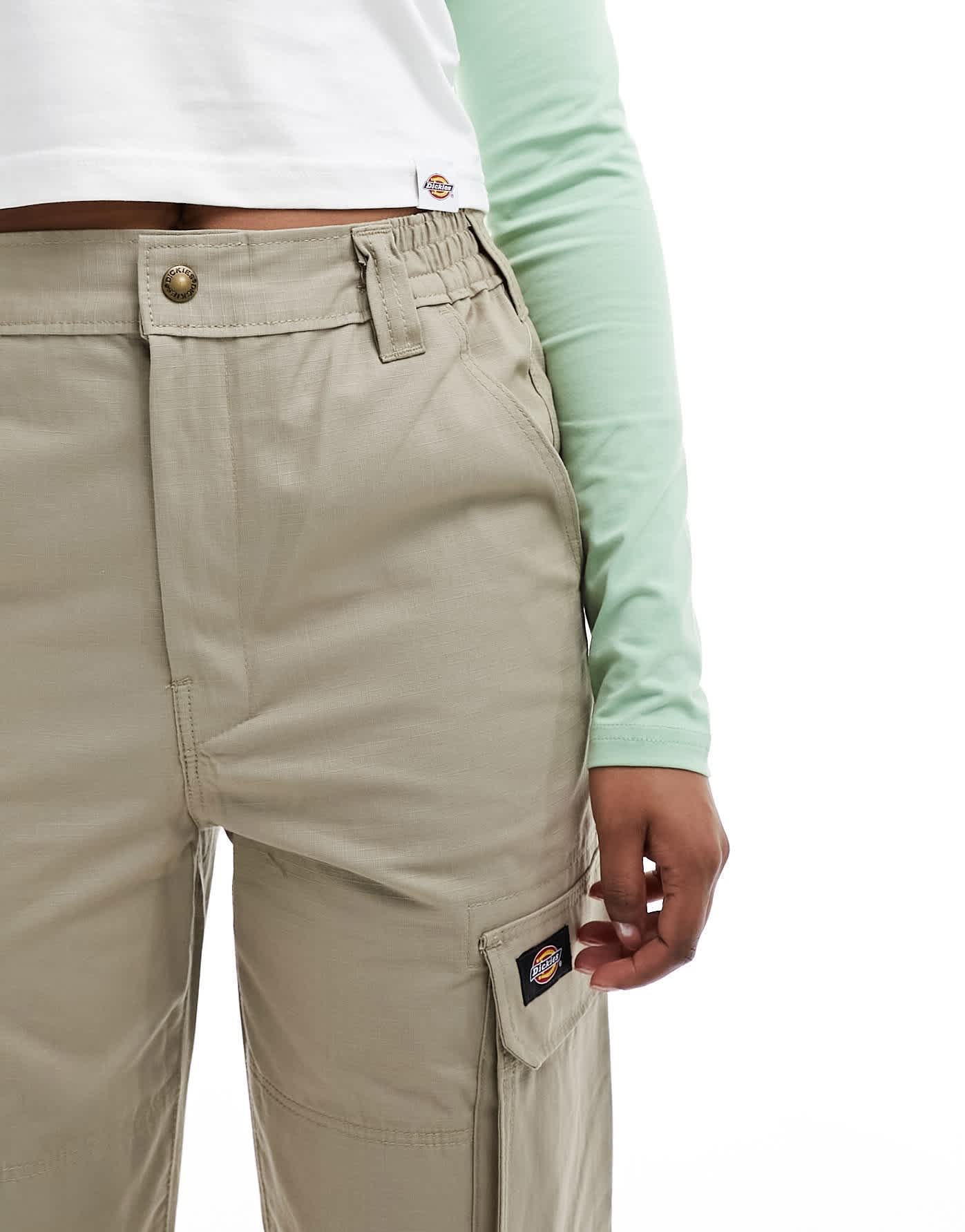 Dickies hooper bay straight leg cargo trousers in beige - ASOS Sample Sale EU Store