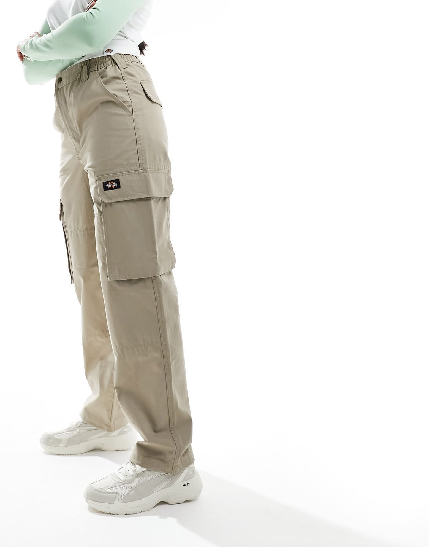 Dickies hooper bay straight leg cargo trousers in beige - ASOS Sample Sale EU Store
