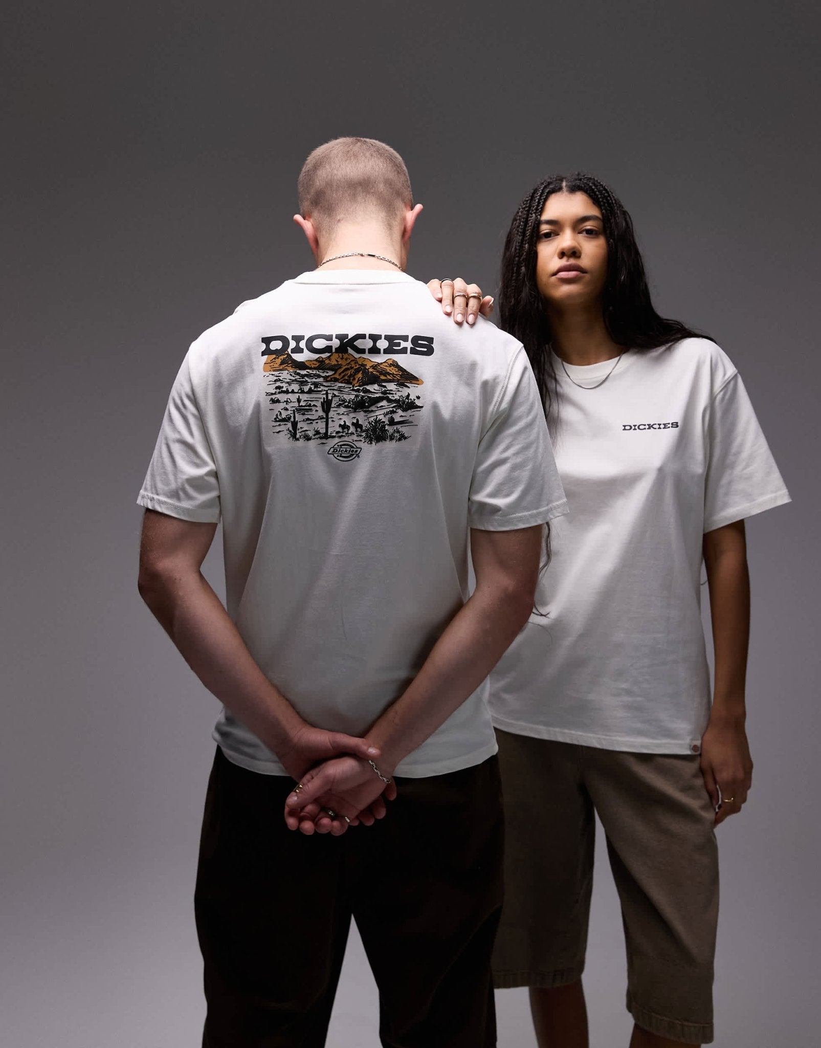 Dickies landscape graphic back print t-shirt in white - ASOS Sample Sale EU Store