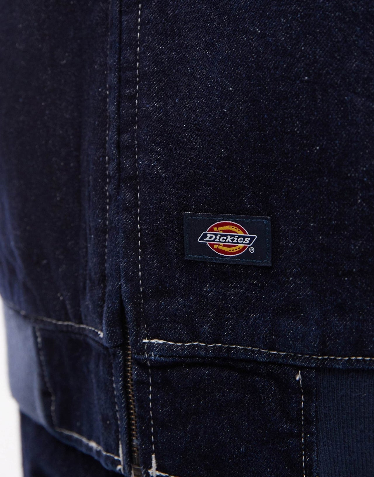 Dickies Loose Wave hooded denim jacket in rinsed dark blue - ASOS Sample Sale EU Store