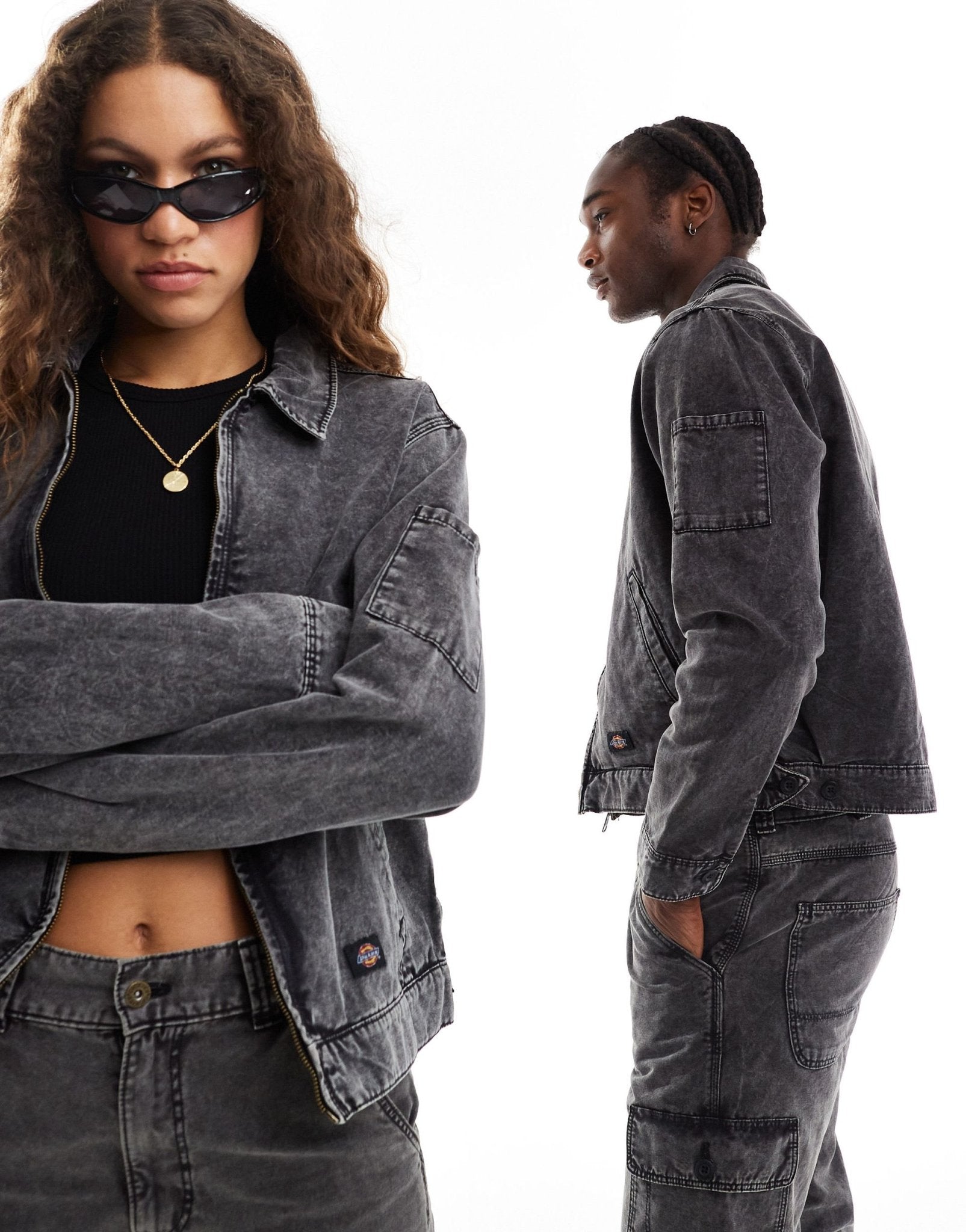 Dickies newignton washed jacket in black - ASOS Sample Sale EU Store