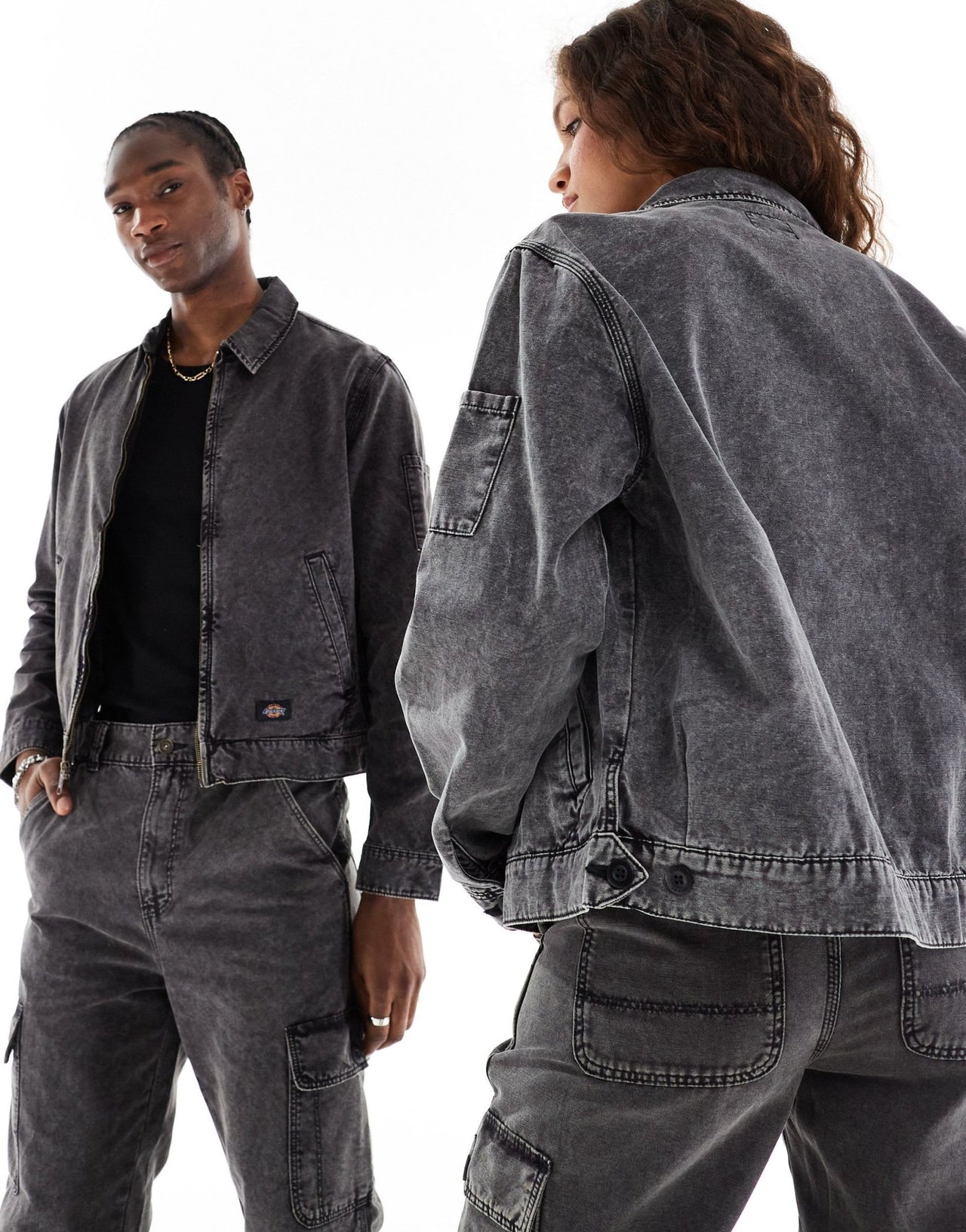 Dickies newignton washed jacket in black - ASOS Sample Sale EU Store