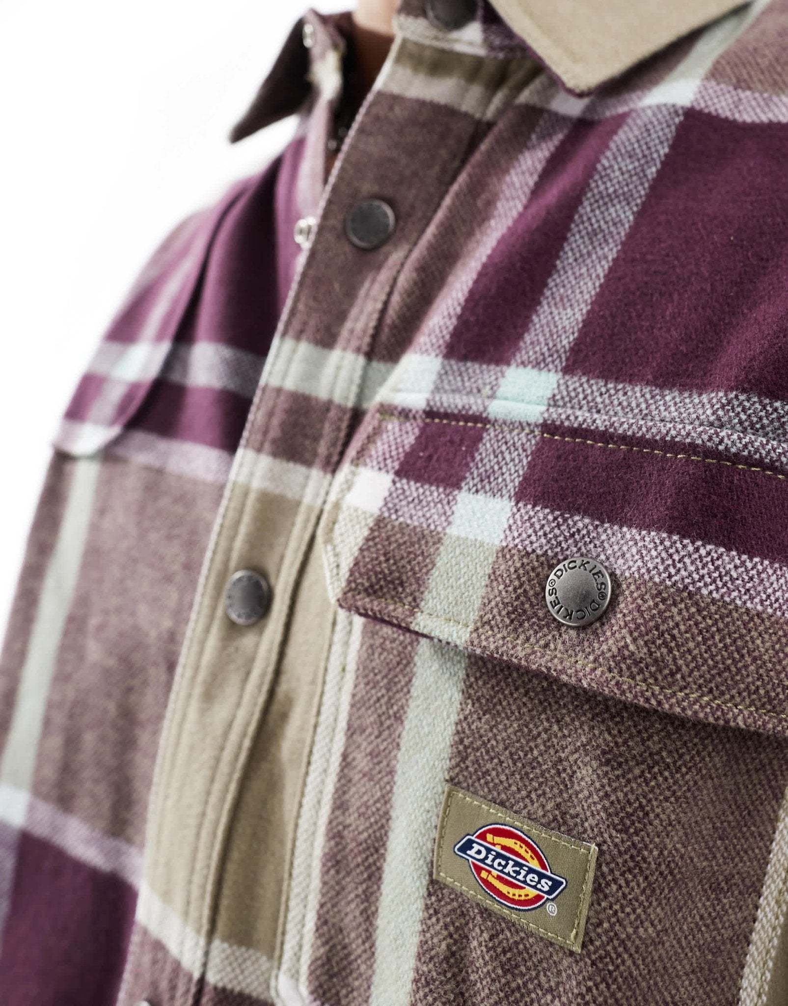 Dickies nimmons large check shirt in green multi - ASOS Sample Sale EU Store