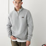 Pull à demi-zip Dickies oakport petit logo en gris chiné