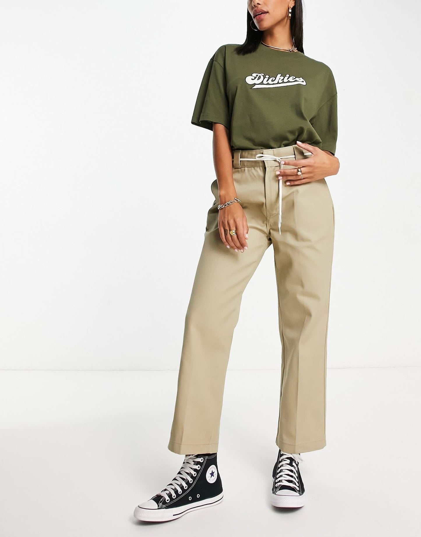 Dickies Phoenix cropped trousers in beige - ASOS Sample Sale EU Store