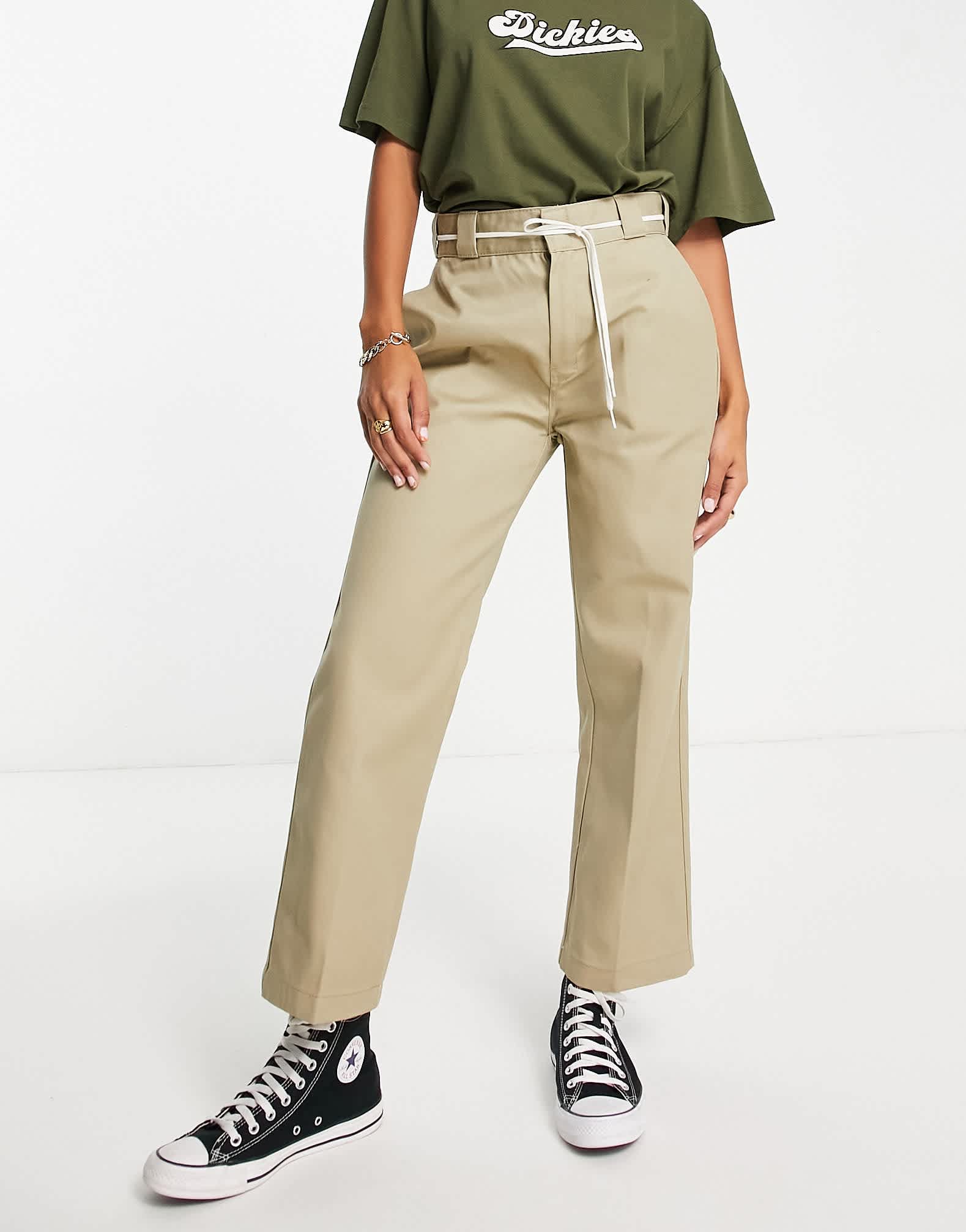 Dickies Phoenix cropped trousers in beige - ASOS Sample Sale EU Store