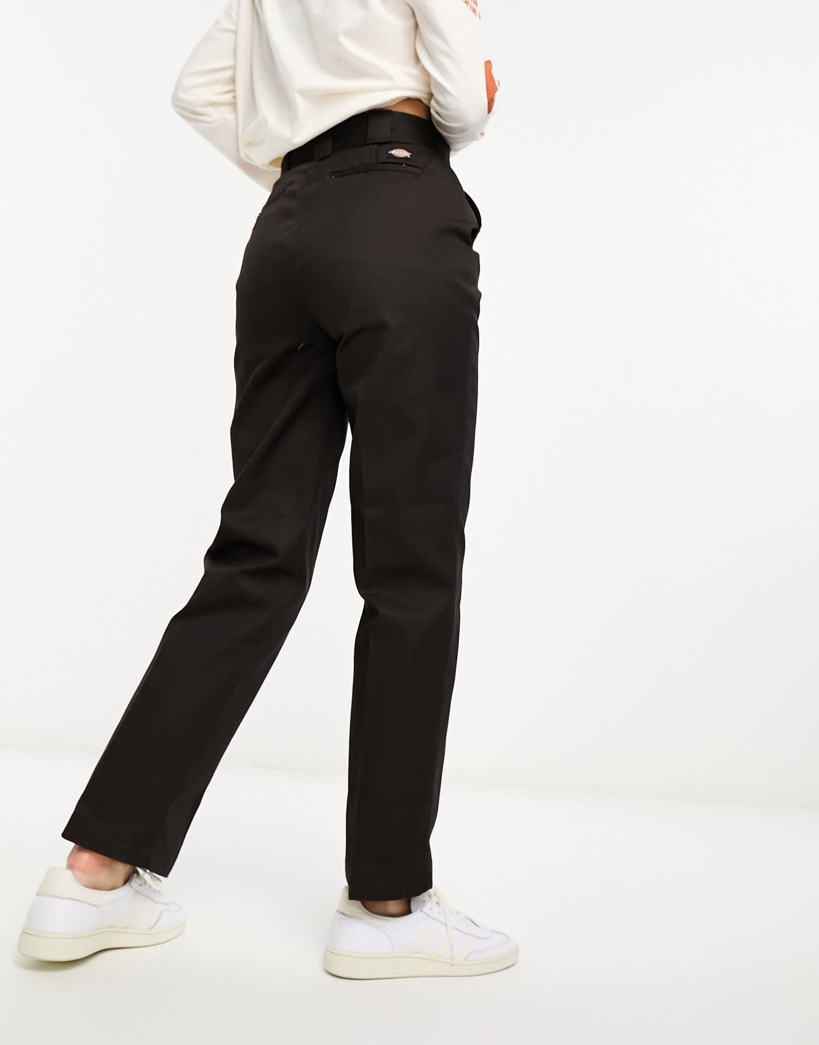 Dickies phoenix cropped trousers in dark brown - ASOS Sample Sale EU Store