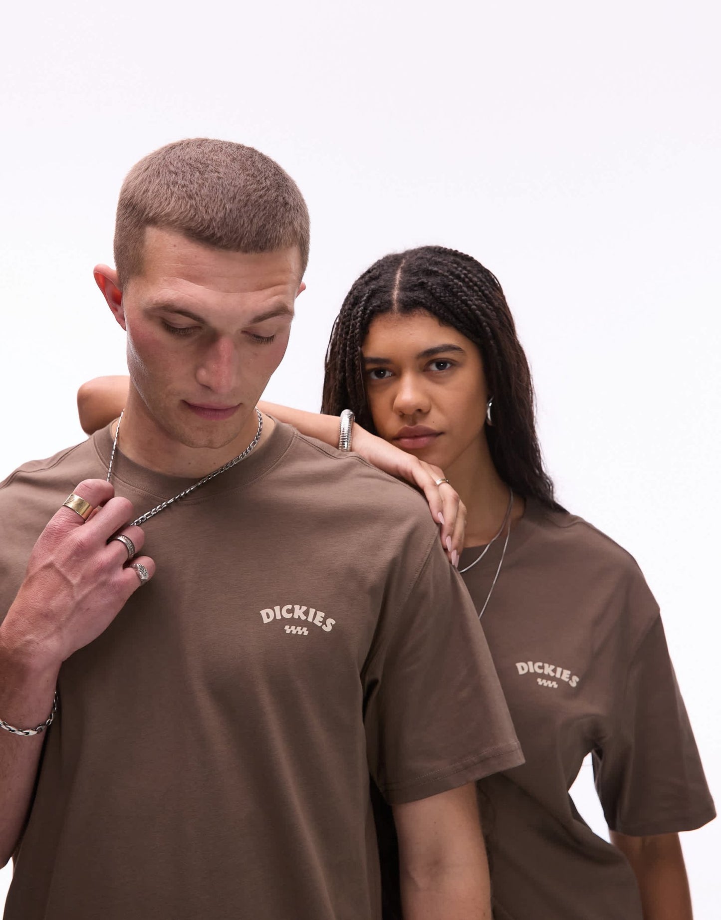 Dickies pizza graphic back print t-shirt in brown - exclusive to ASOS - ASOS Sample Sale EU Store