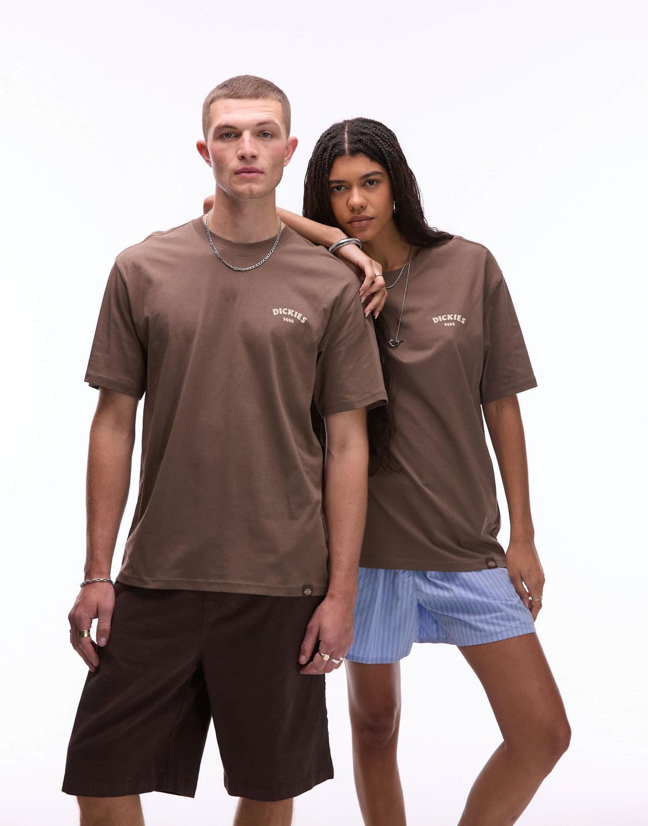 Dickies pizza graphic back print t-shirt in brown - exclusive to ASOS - ASOS Sample Sale EU Store